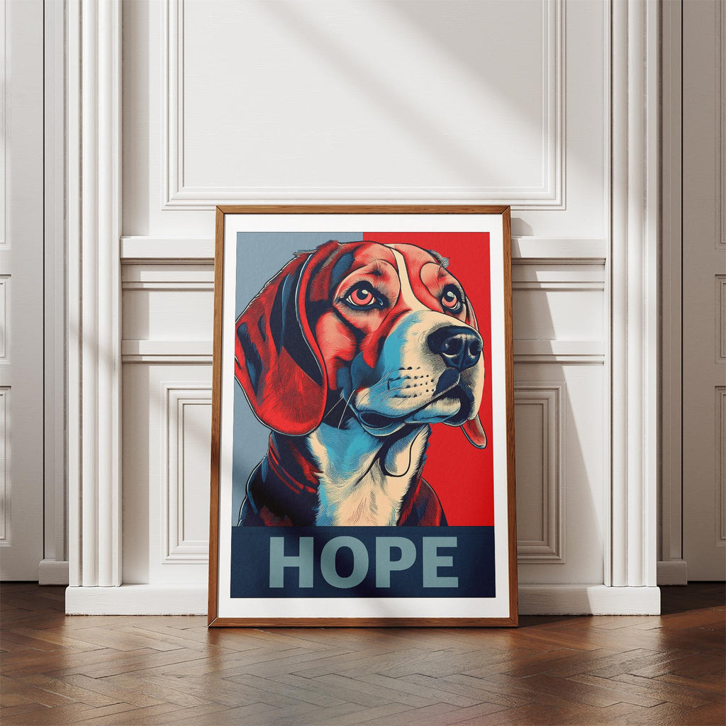 Beagle HOPE Series Inspired by the Obama Poster image 4