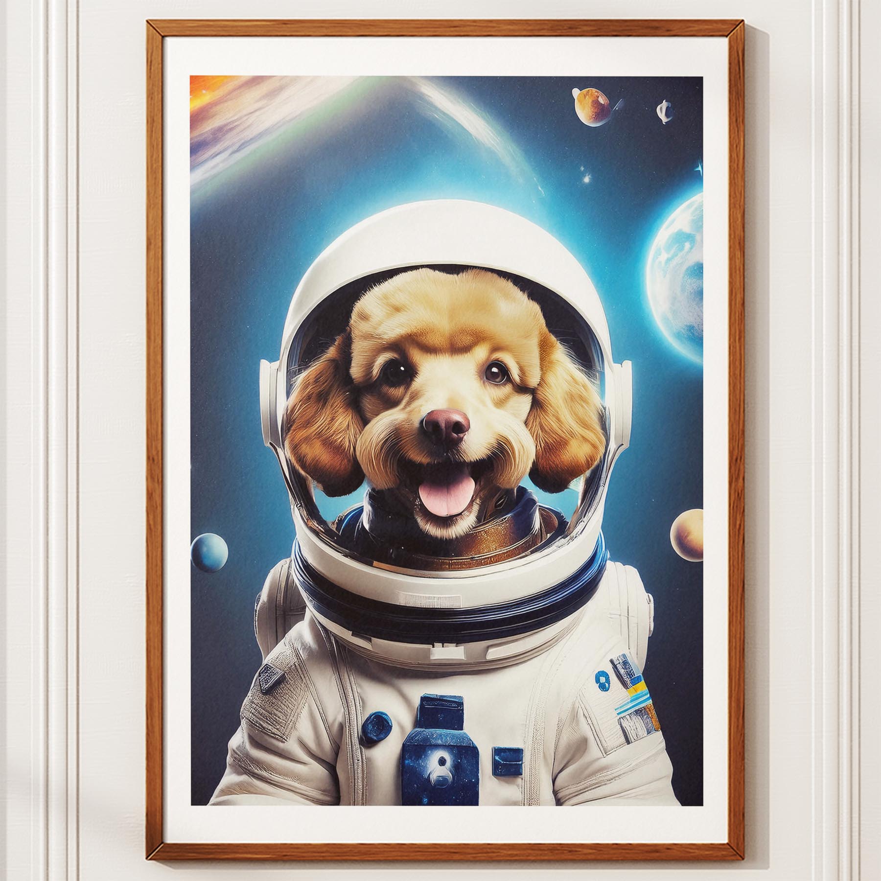 Poodle Astronaut Dog Series image 10