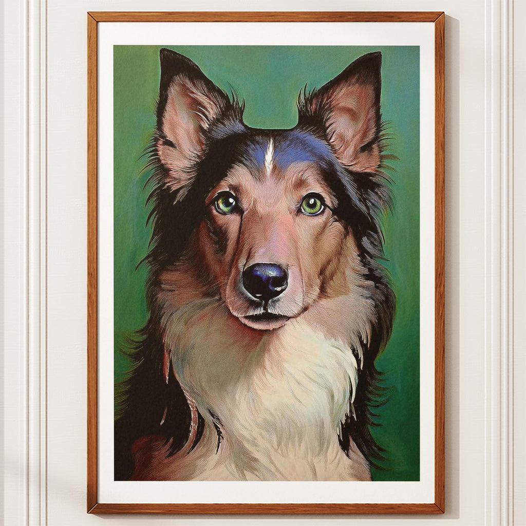 Rough Smooth Collie Green Painted Series image 10