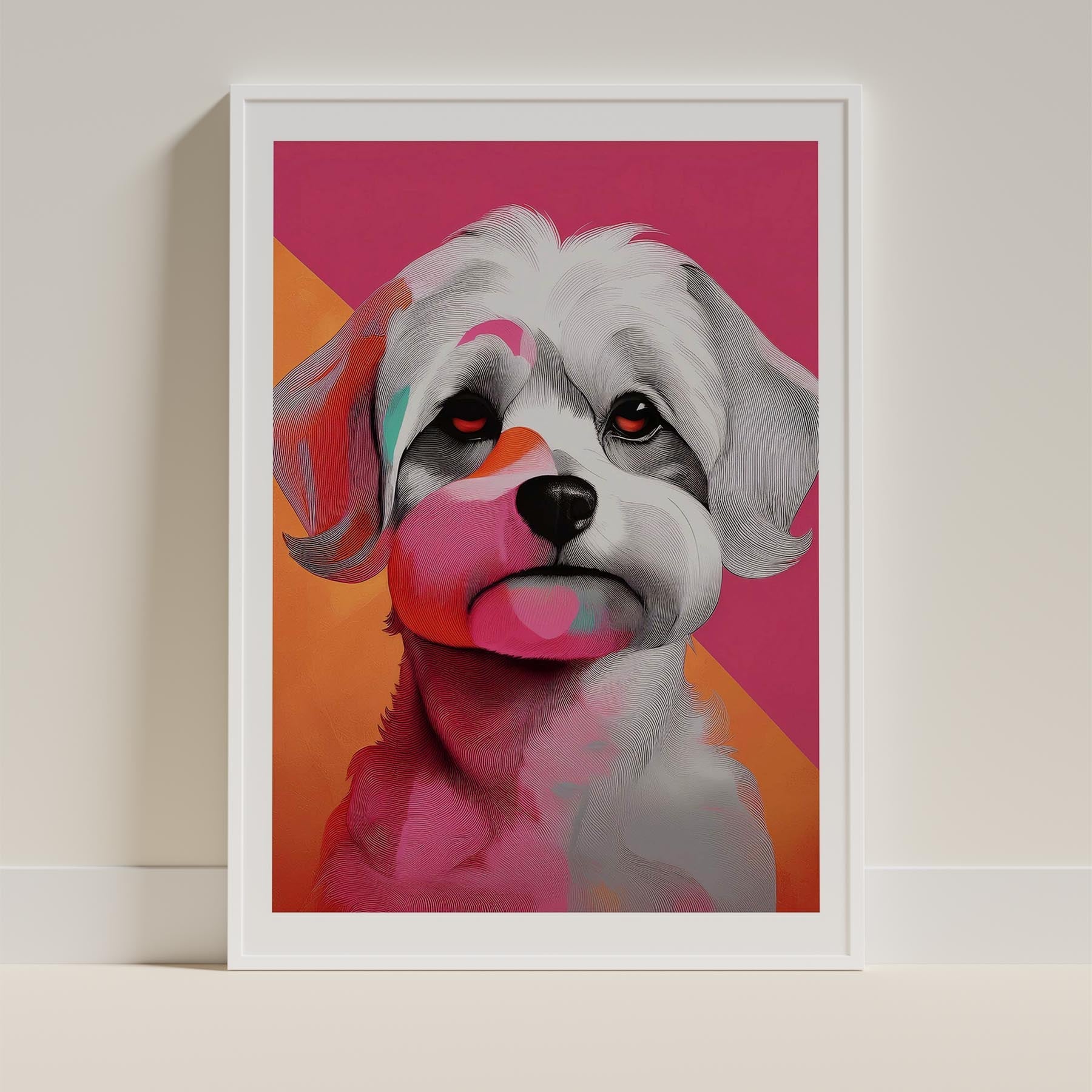 Maltese Modern Pop Dog Series image 9