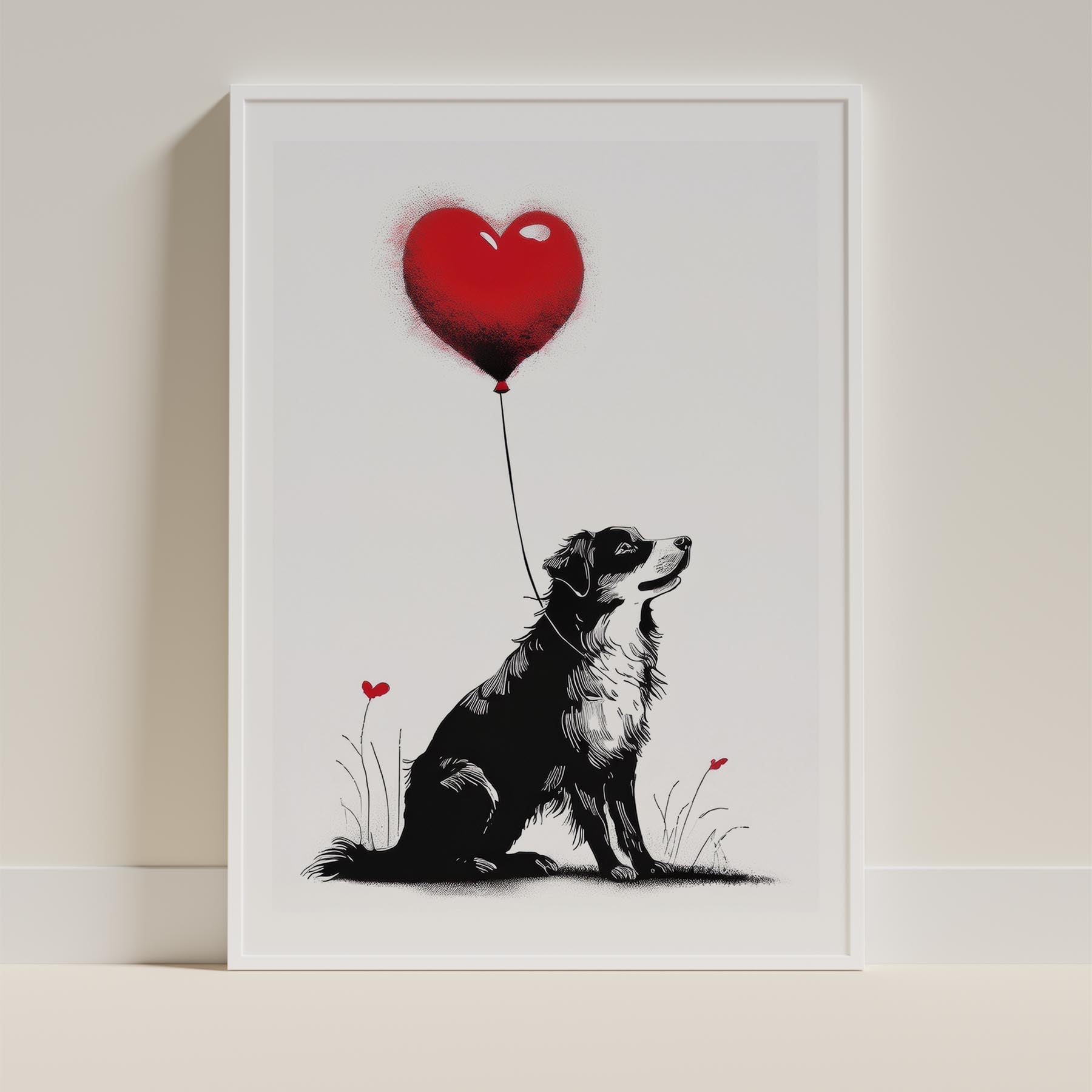 Australian Shepherd DOGSY Series inspired by the Art of Banksy image 9
