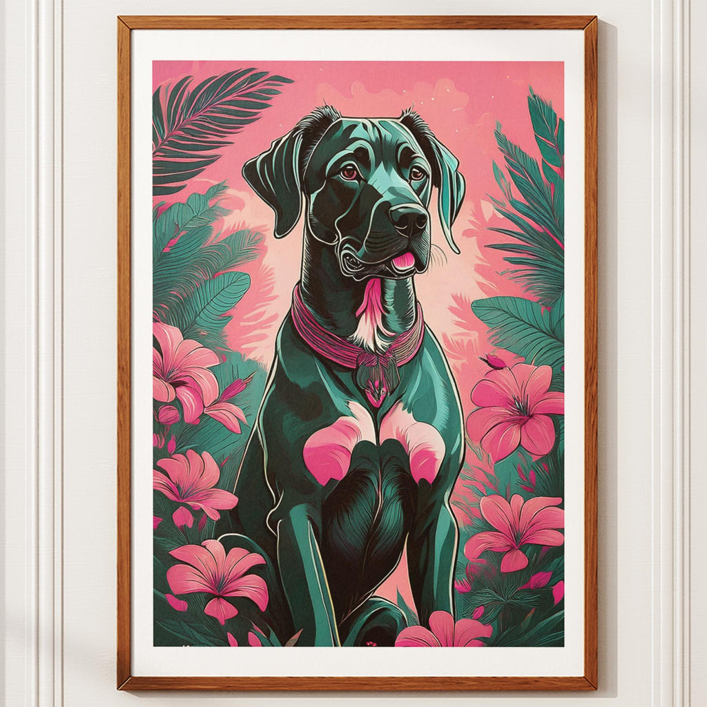 Great Dane Flowery Dog image 10