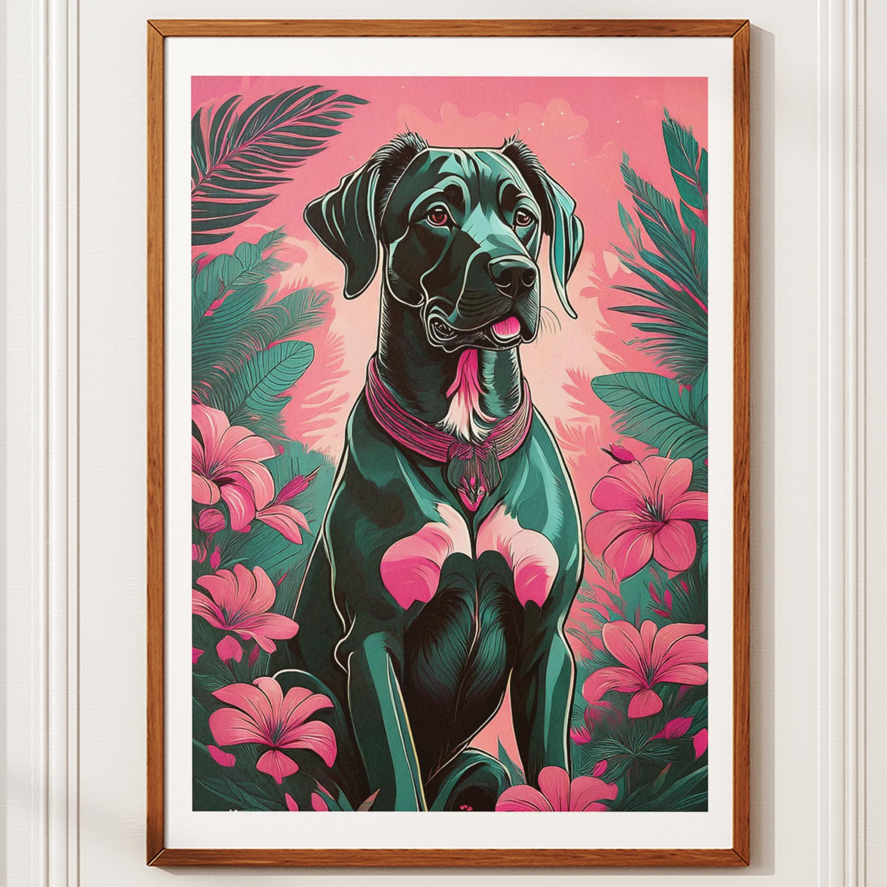 Great Dane Flowery Dog image 10