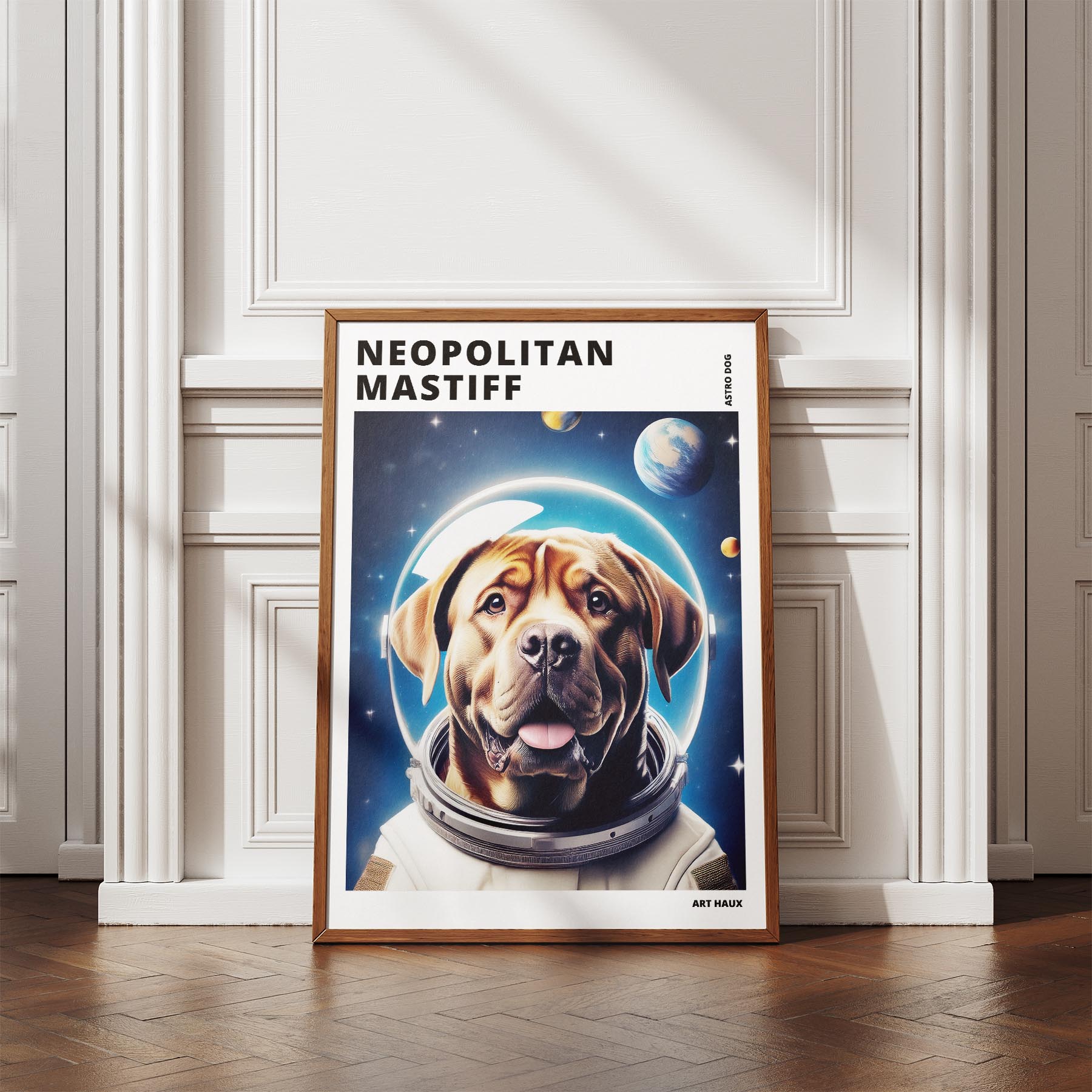 Neapolitan Mastiff Astronaut Dog Series with Text Astro Dog image 4