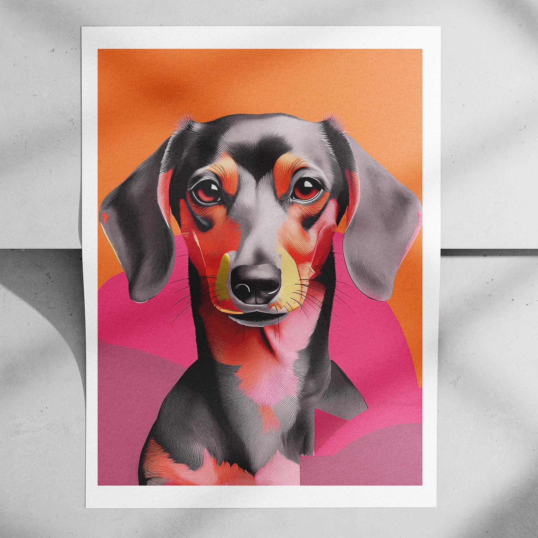 Dachshund Modern Pop Dog Series image 7