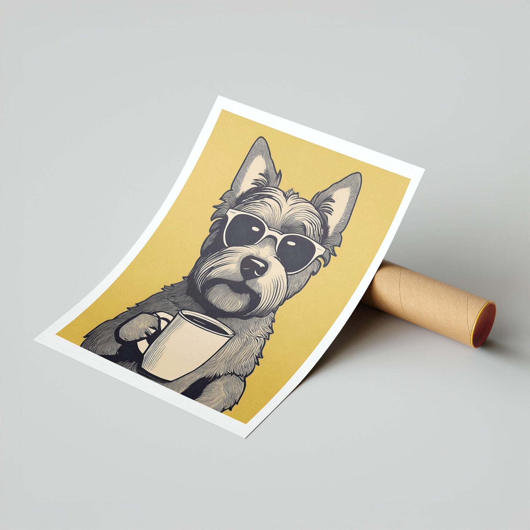 Yorkipoo Chillin Coffee Dog image 7