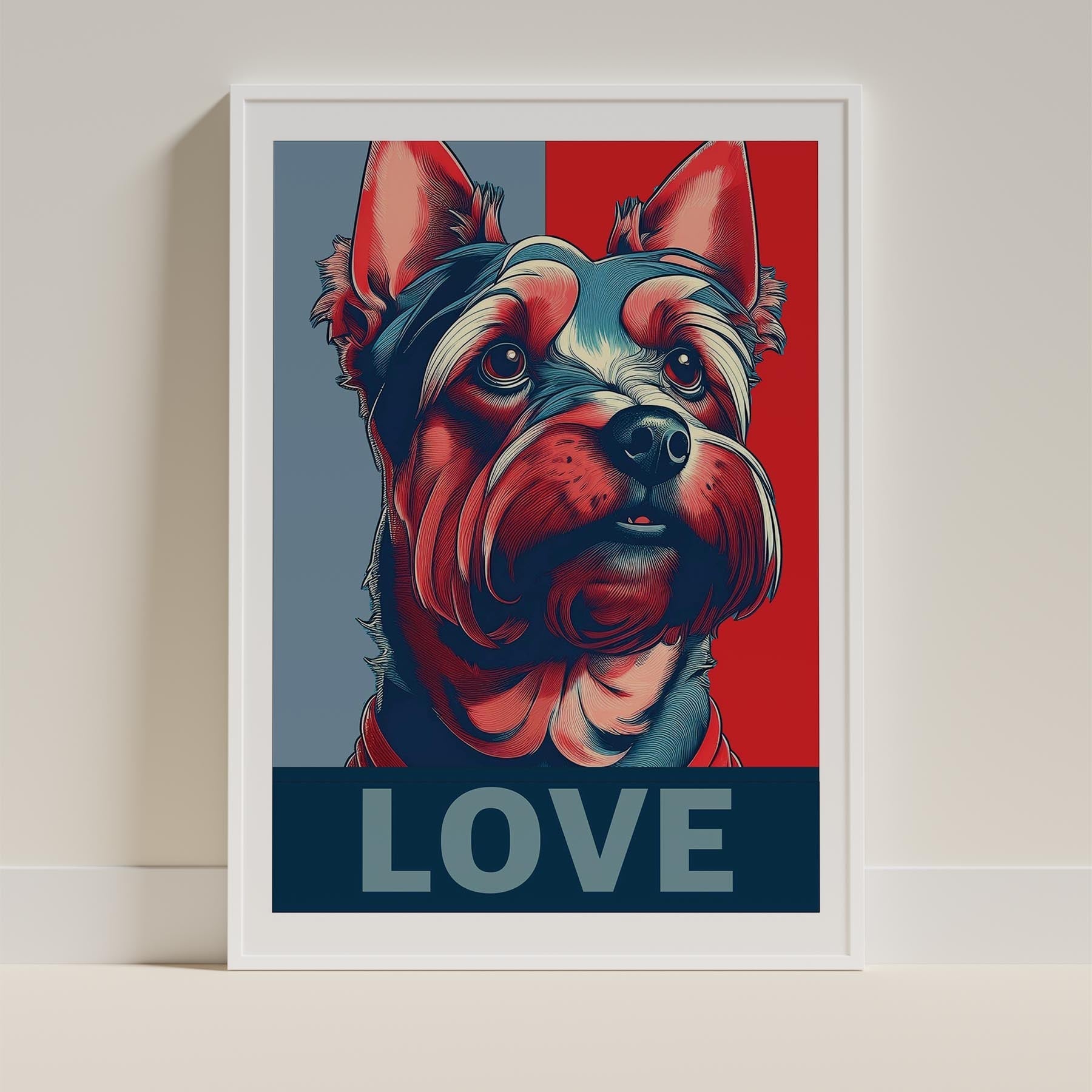 Yorkshire Terrier LOVE Series Inspired by the Obama Poster image 9