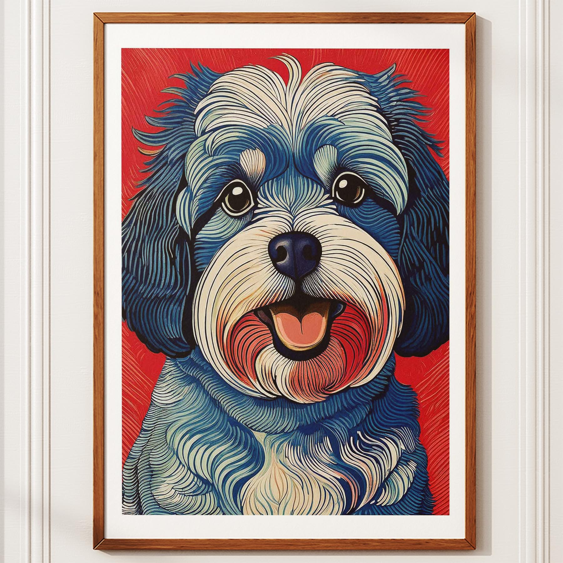 Cavoodle Hokusai Japanese Inspired Dog Series 8 image 10