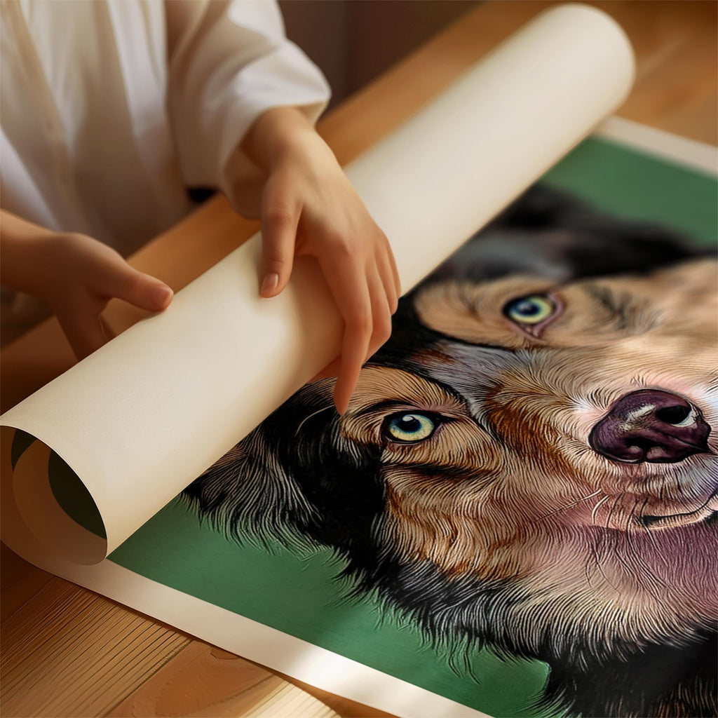 Finnish Lapphund Green Painted Series image 1