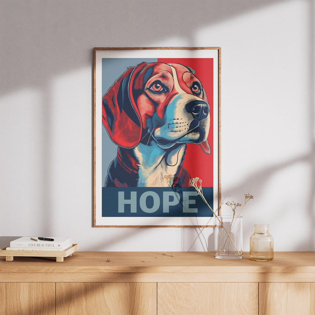 Beagle HOPE Series Inspired by the Obama Poster image 8