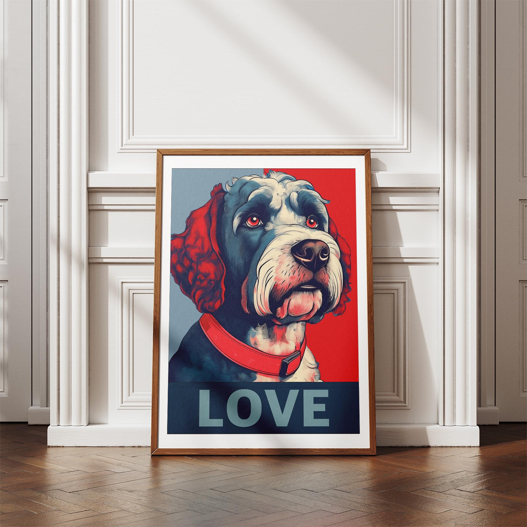 Spanish Water Dog LOVE Series Inspired by the Obama Poster image 4