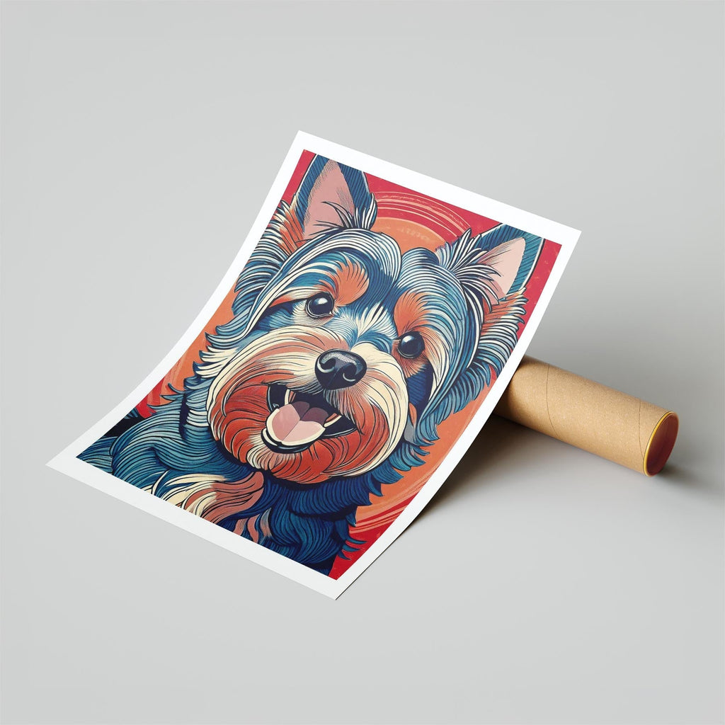 Yorkshire Terrier Hokusai Japanese Inspired Dog Series image 6