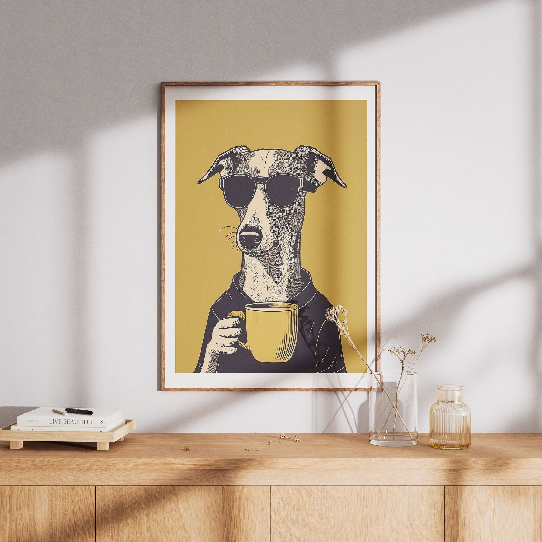 Greyhound Chillin Coffee Dog image 8