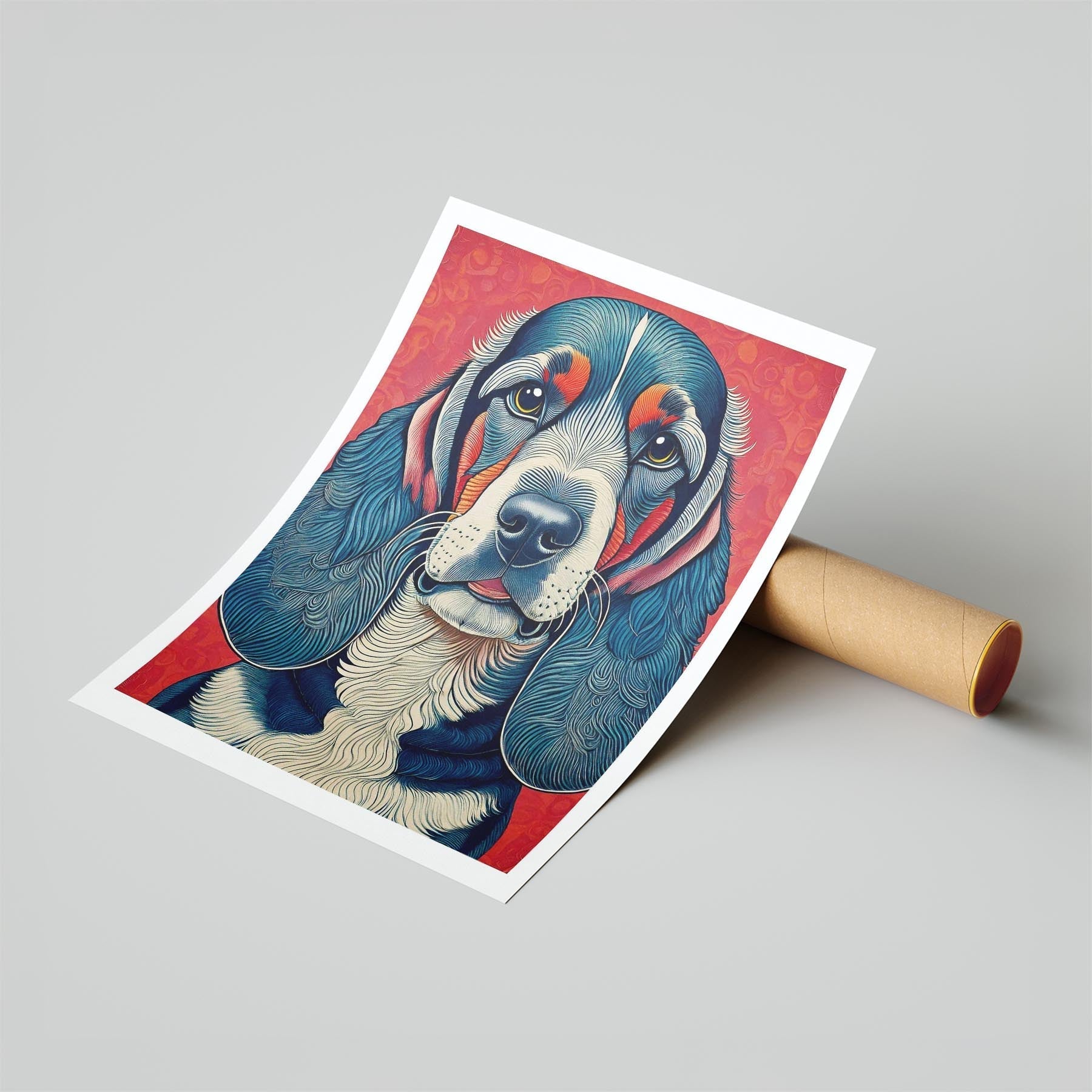 Bloodhound Hokusai Japanese Inspired Dog Series image 6