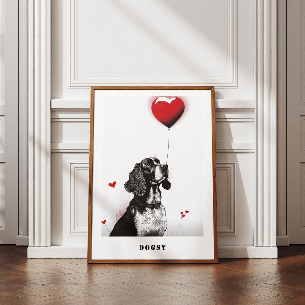 English Springer Spaniel DOGSY Series inspired by the Art of Banksy with text Do image 4
