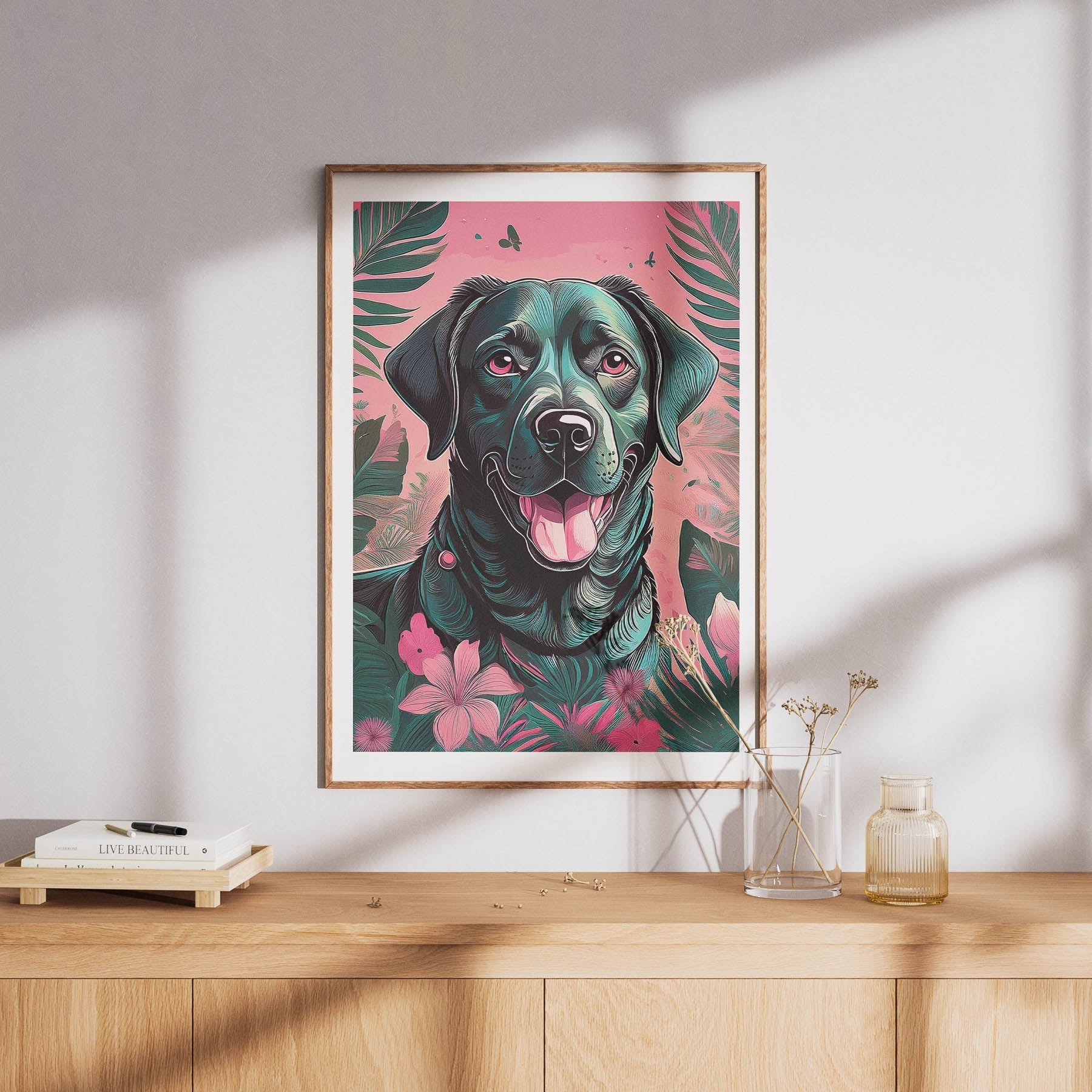 Labrador Retriever Flowery Dog image 8