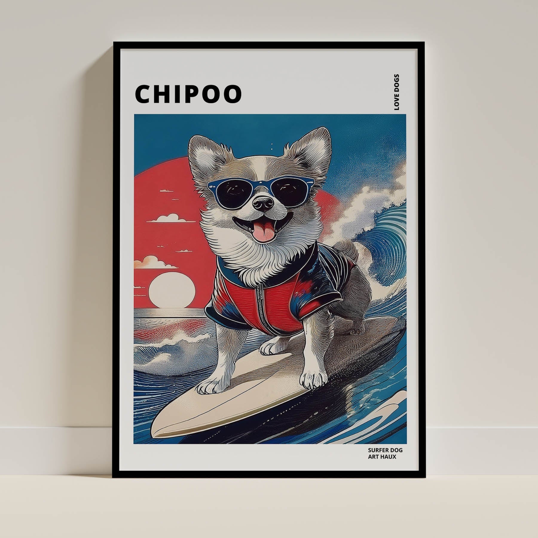 Chipoo Hokosai Surfer Dogs 1 image 0