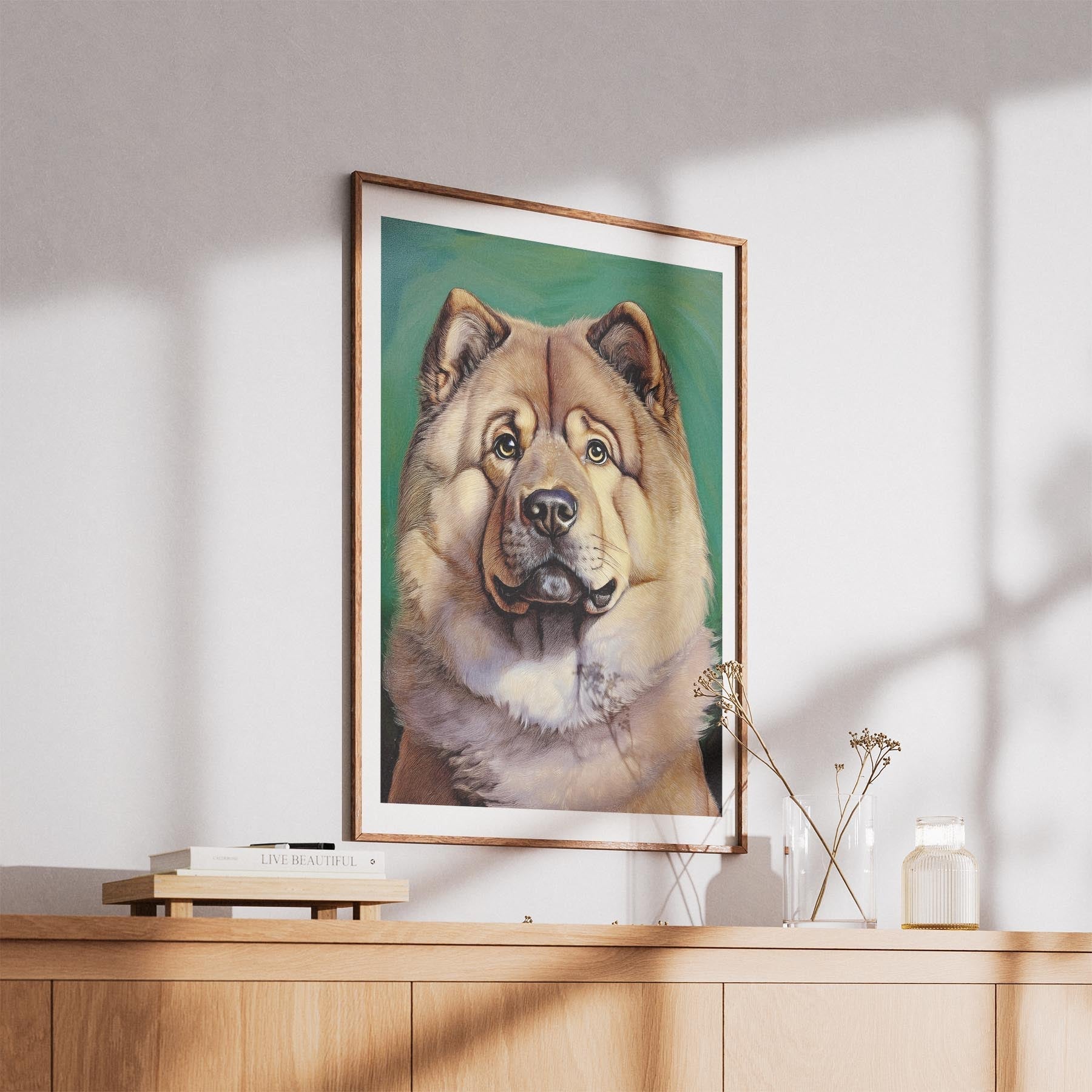 Chow Chow Green Painted Series image 5