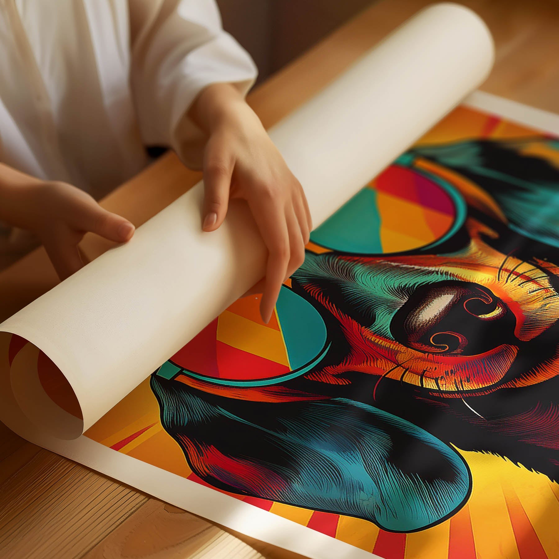 Dachshund In Colourful Sunnies 1 image 3