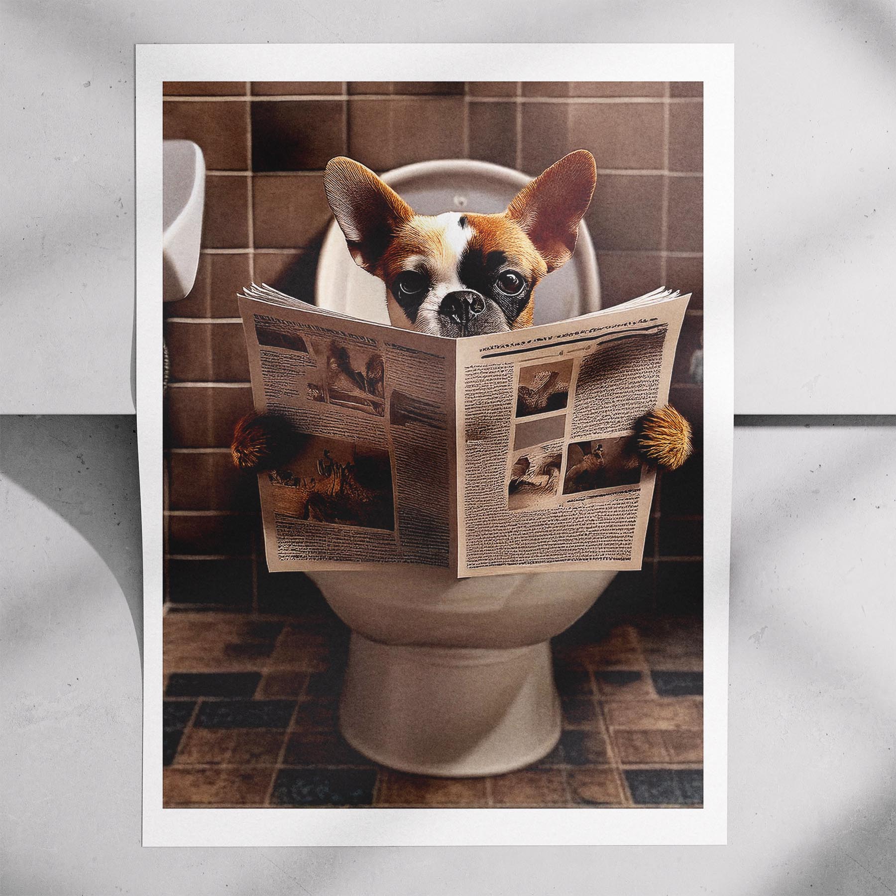 Boston Terrier Toilet Humour Dog Series 1 image 7