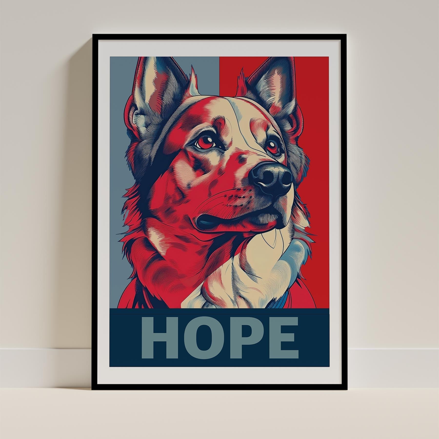 German Spitz HOPE Series Inspired by the Obama Poster image 0