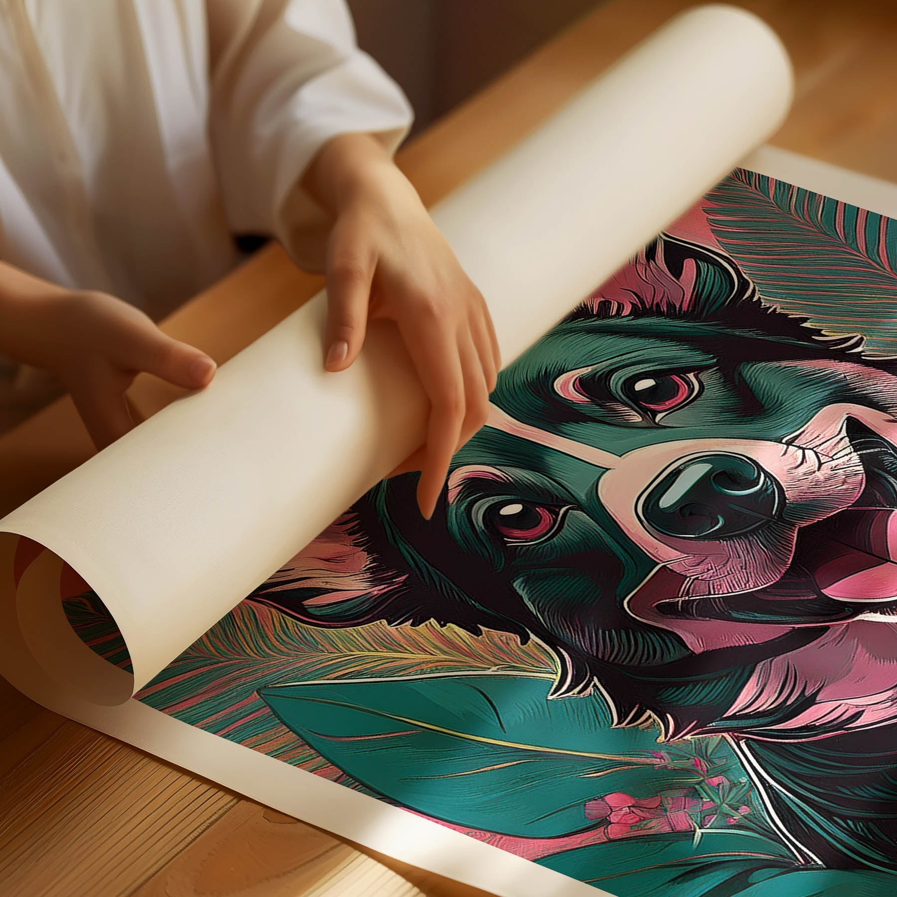 Corgi Flowery Dog image 1