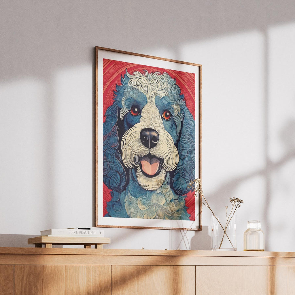 Cavoodle Hokusai Japanese Inspired Dog Series image 5