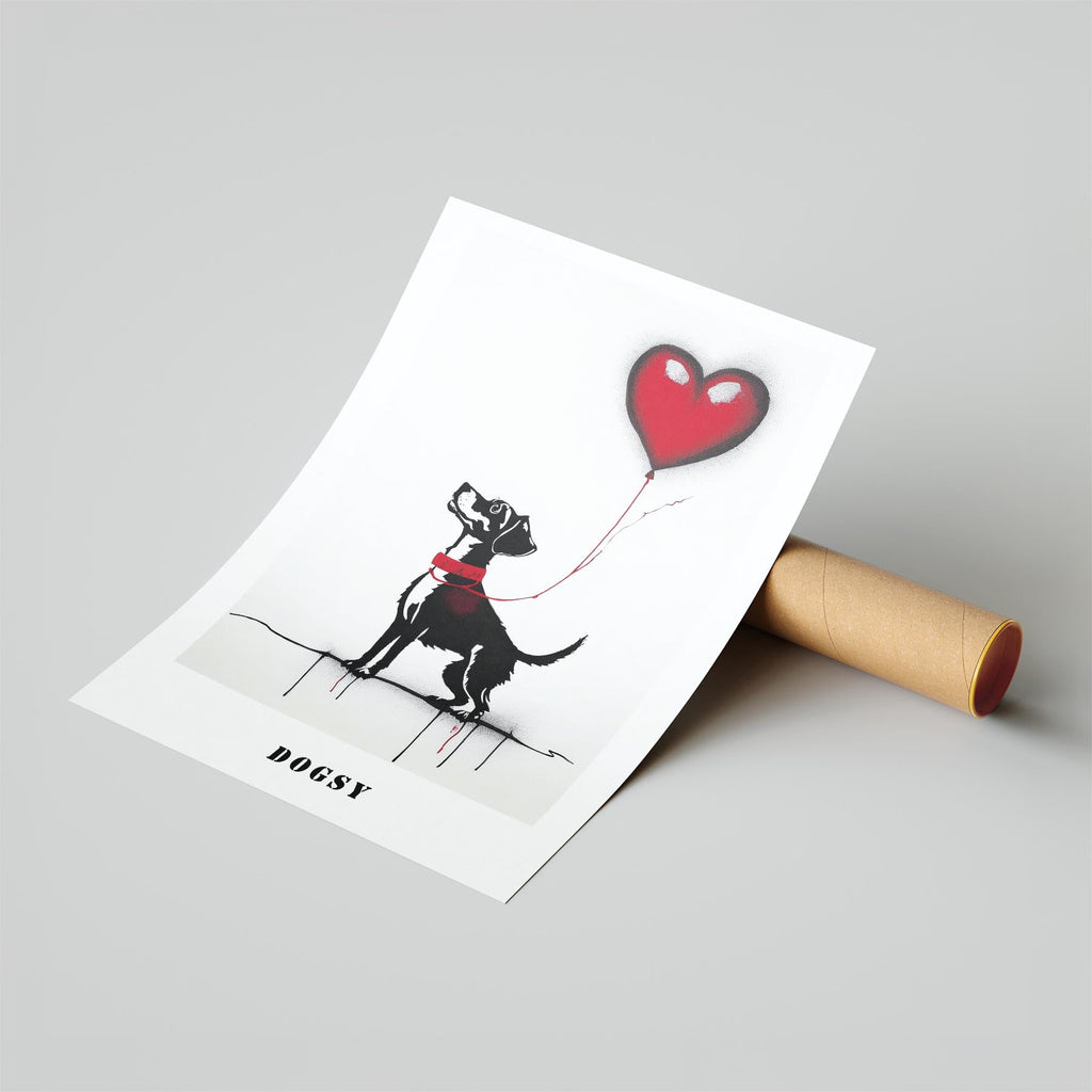 Jack Russell DOGSY Series inspired by the Art of Banksy with text Dogsy image 6