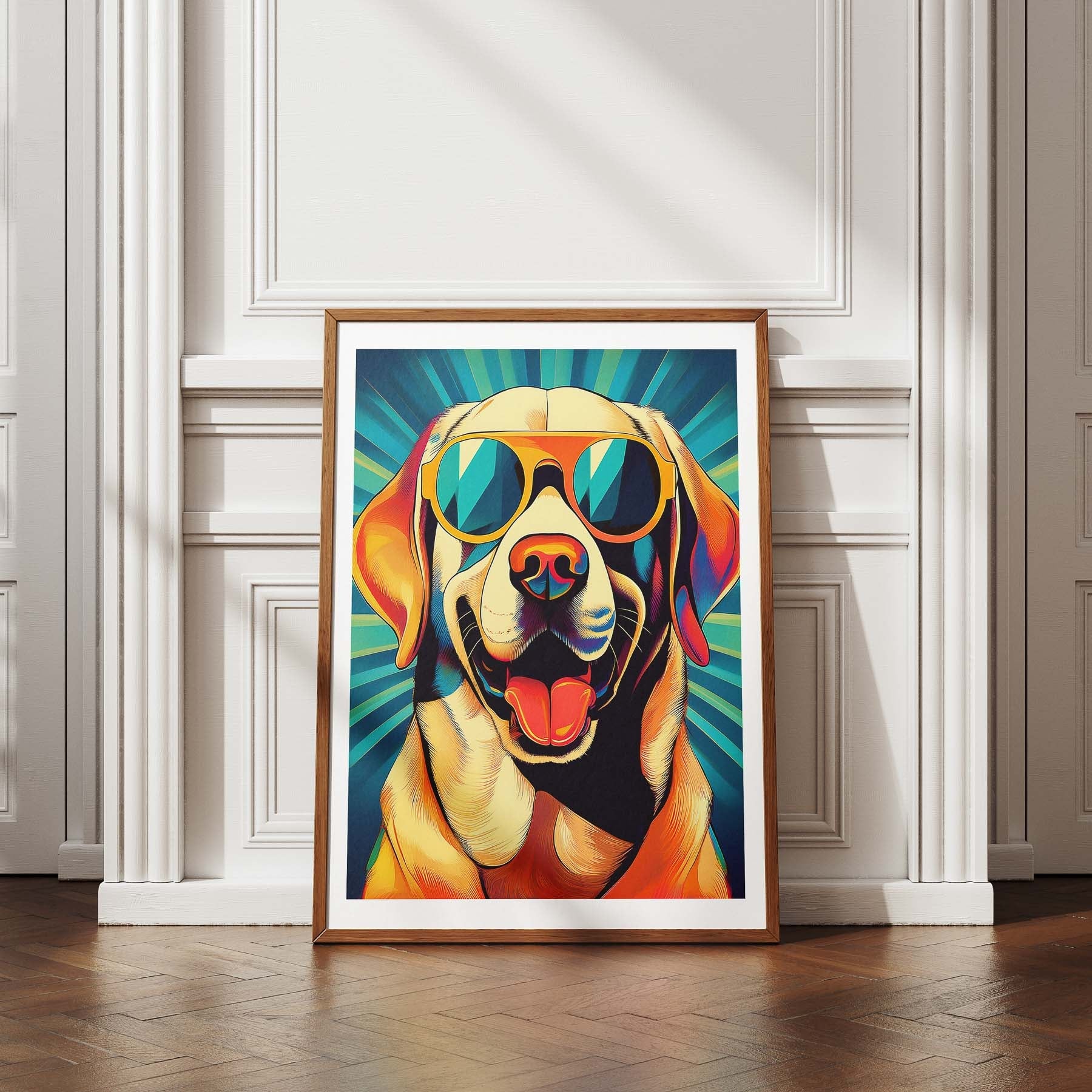 Labrador In Colourful Sunnies 1 image 4