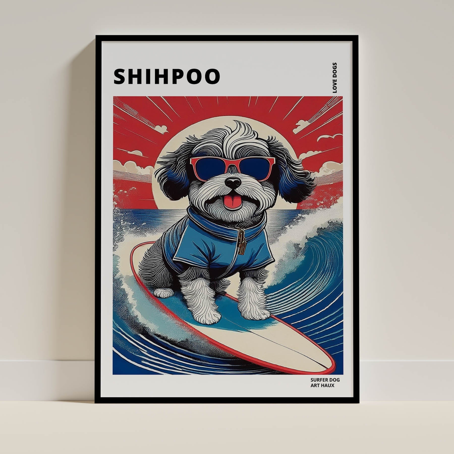 Shihpoo Hokosai Surfer Dogs 1 image 0