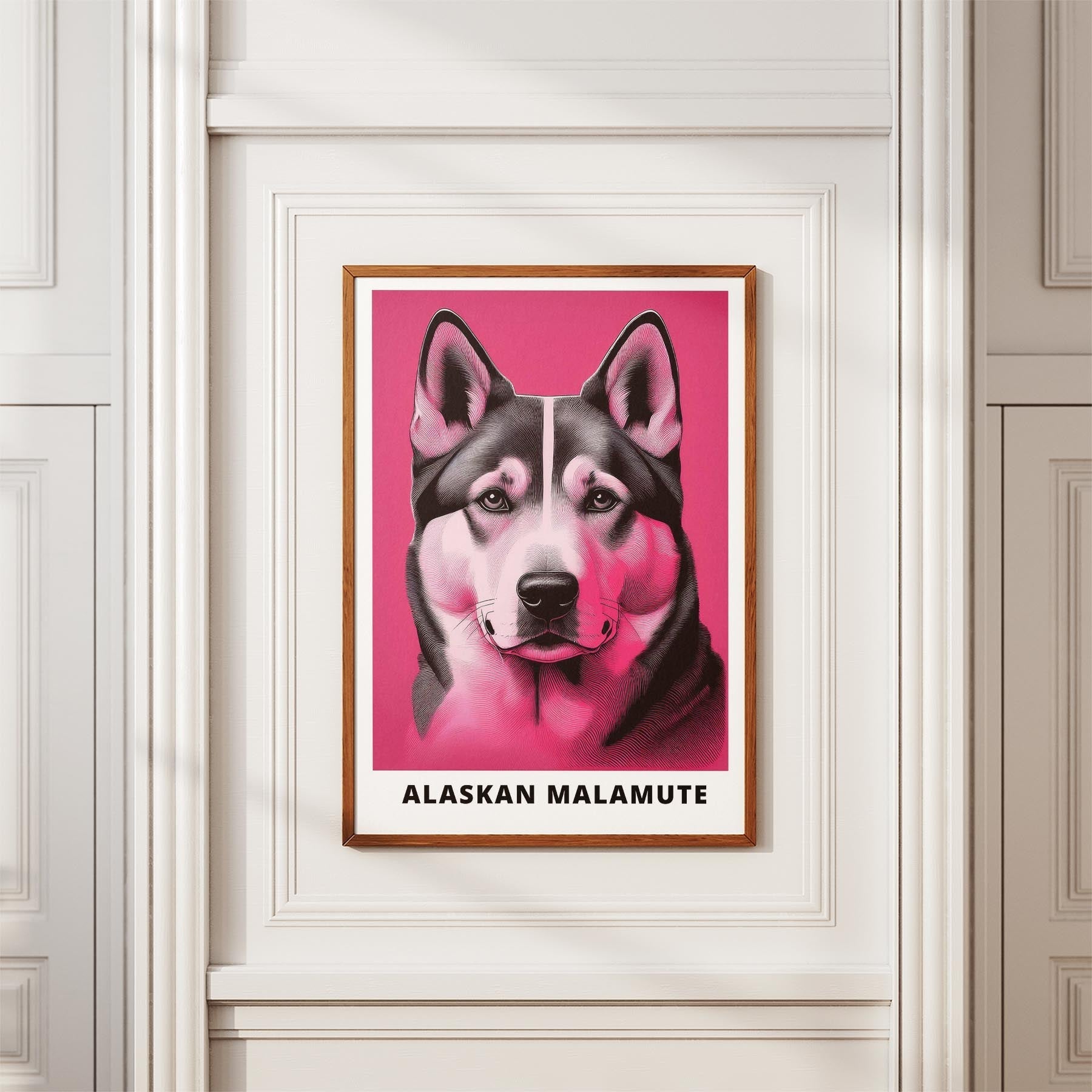 Alaskan Malamute Pink and Black Dog Series 2 image 3