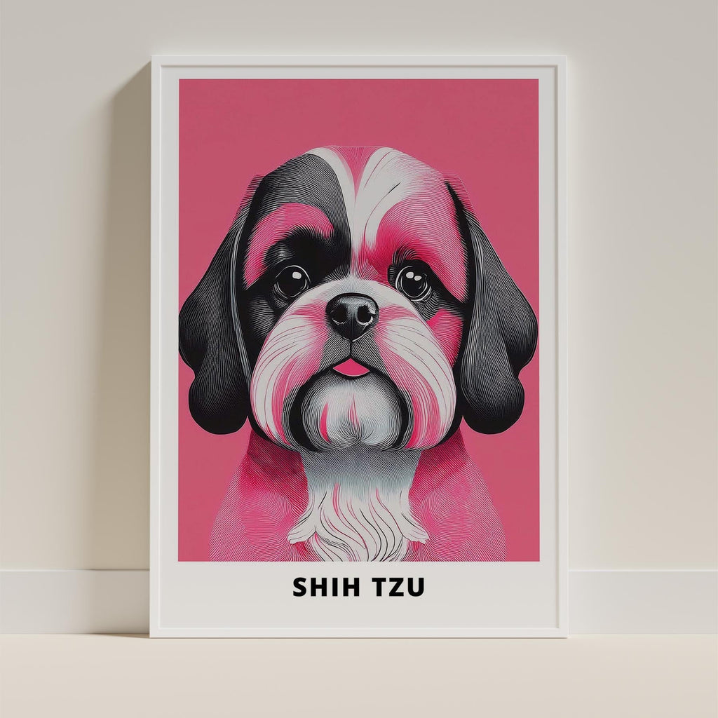 Shih Tzu Pink and Black Dog Series 1 image 9