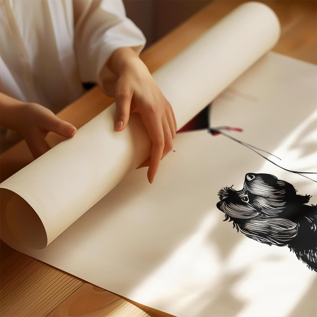 Australian Silky Terrier DOGSY Series inspired by the Art of Banksy with text Do image 1