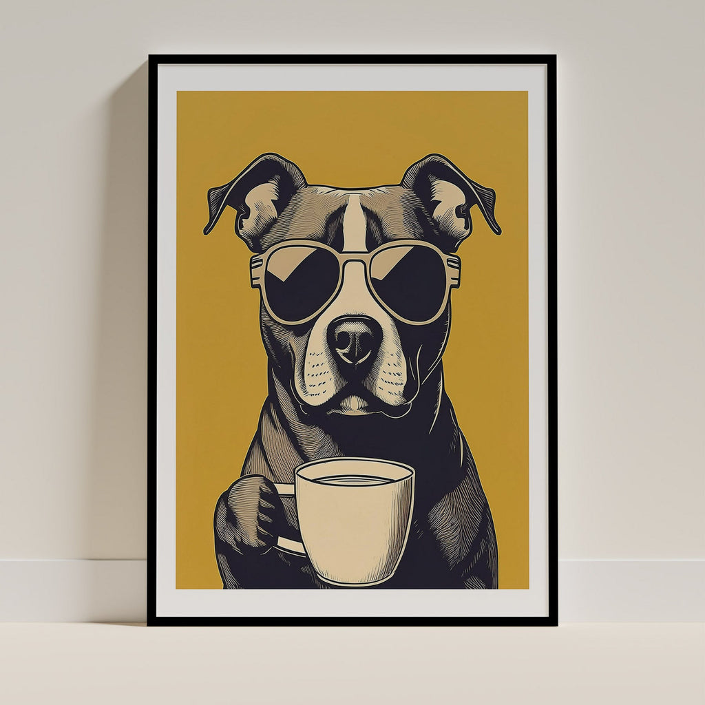 Staffordshire Chillin Coffee Dog image 0