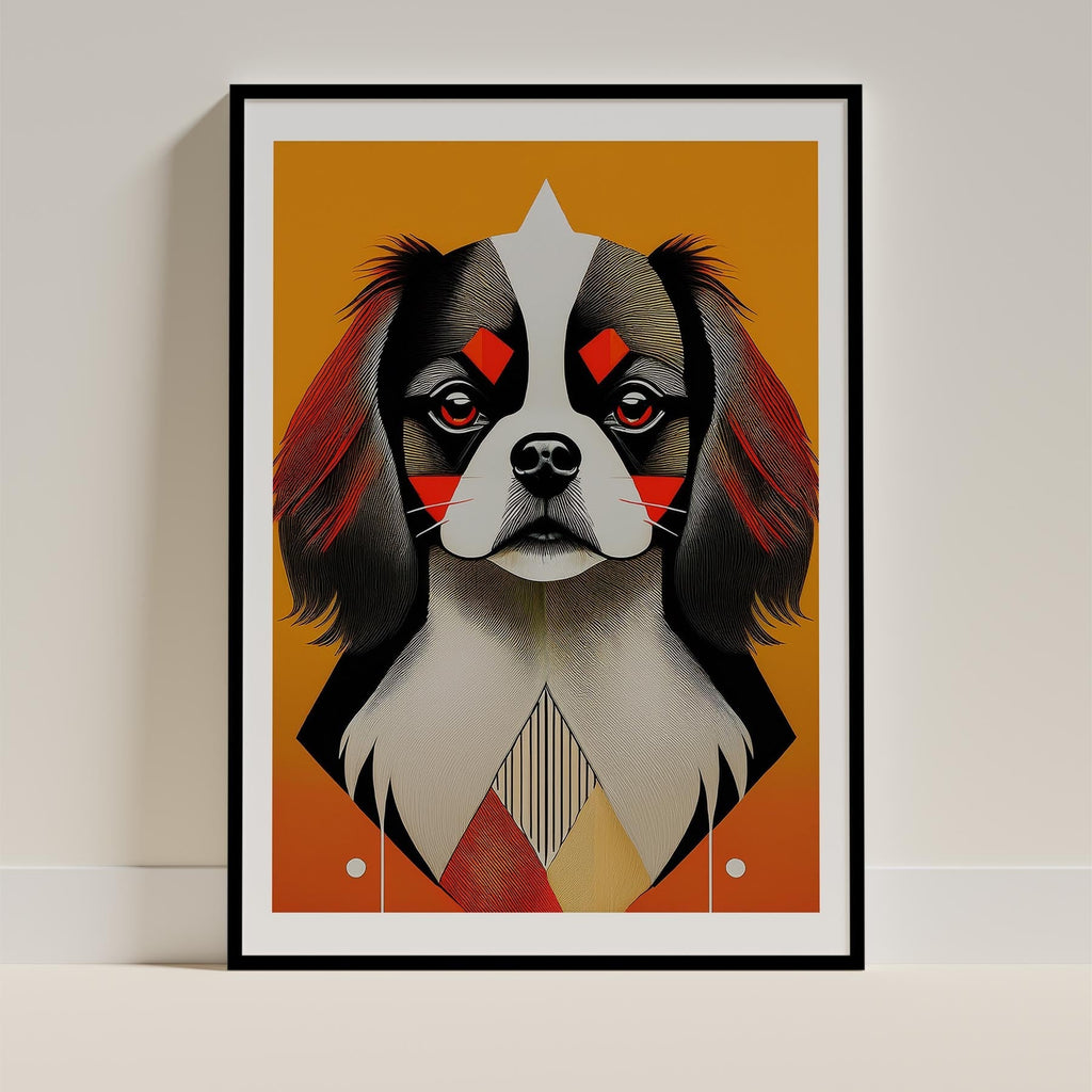 Japanese Chin Geometric Orange Series image 0
