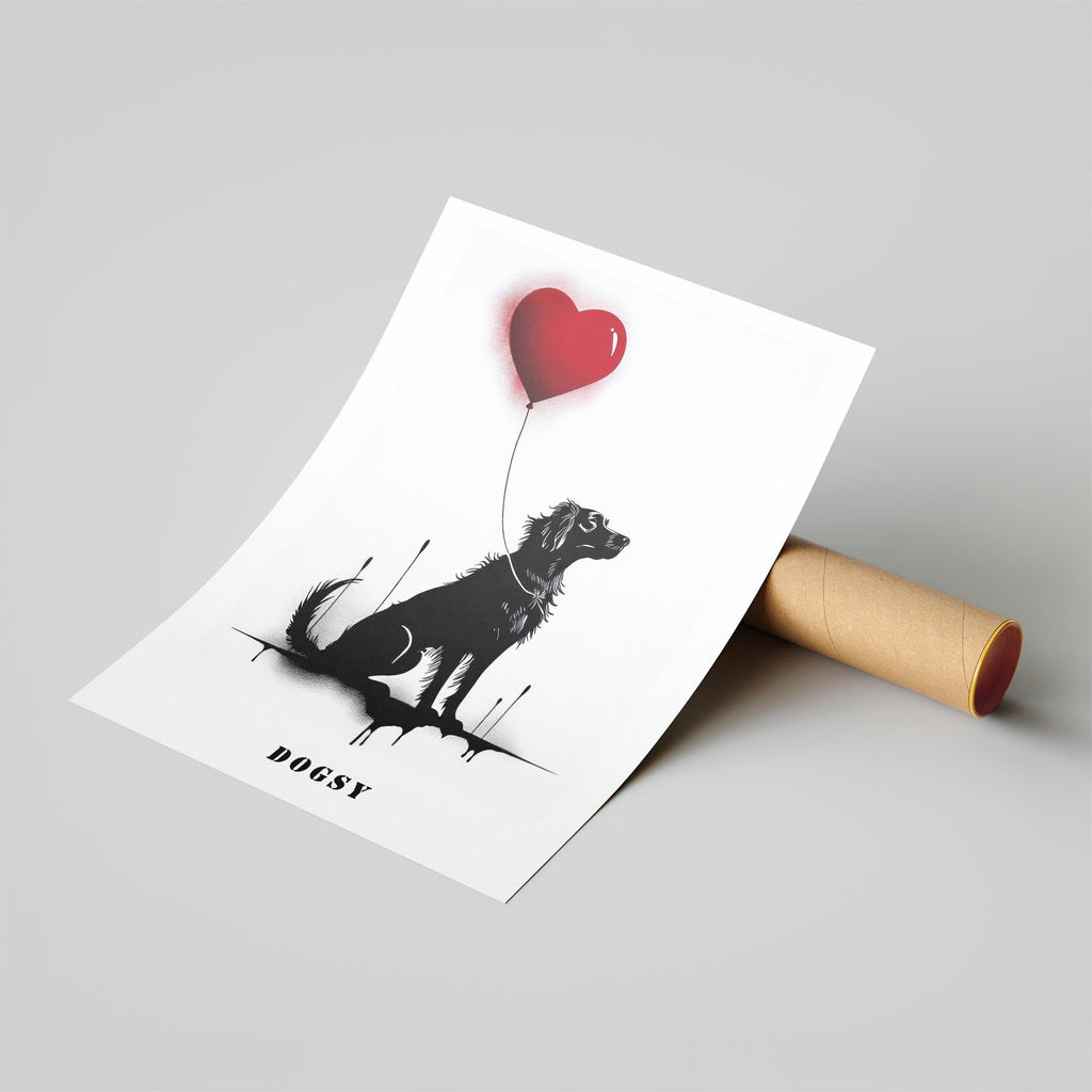 Afghan DOGSY Series inspired by the Art of Banksy with text Dogsy image 6