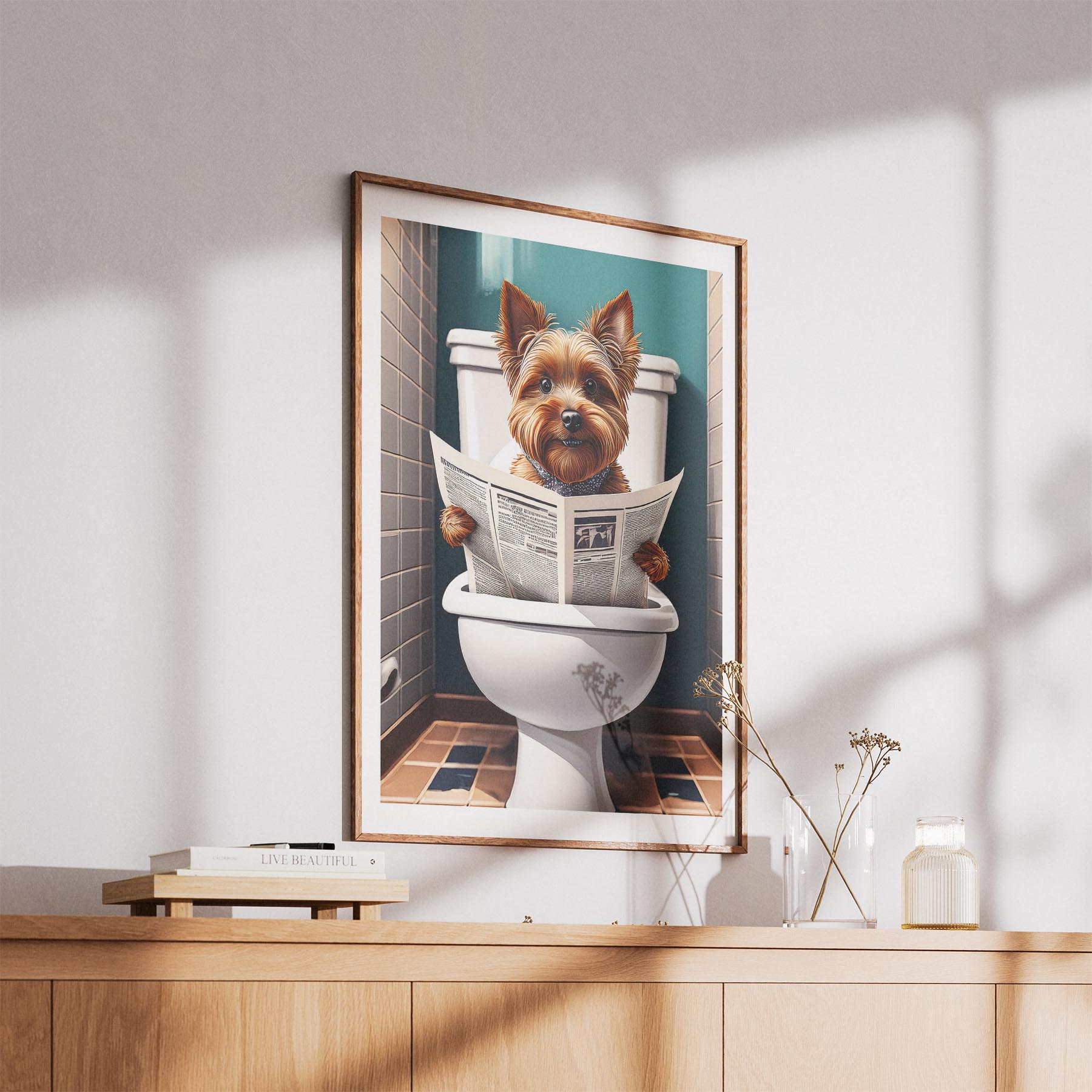Yorkshire Terrier Toilet Humour Dog Series image 5