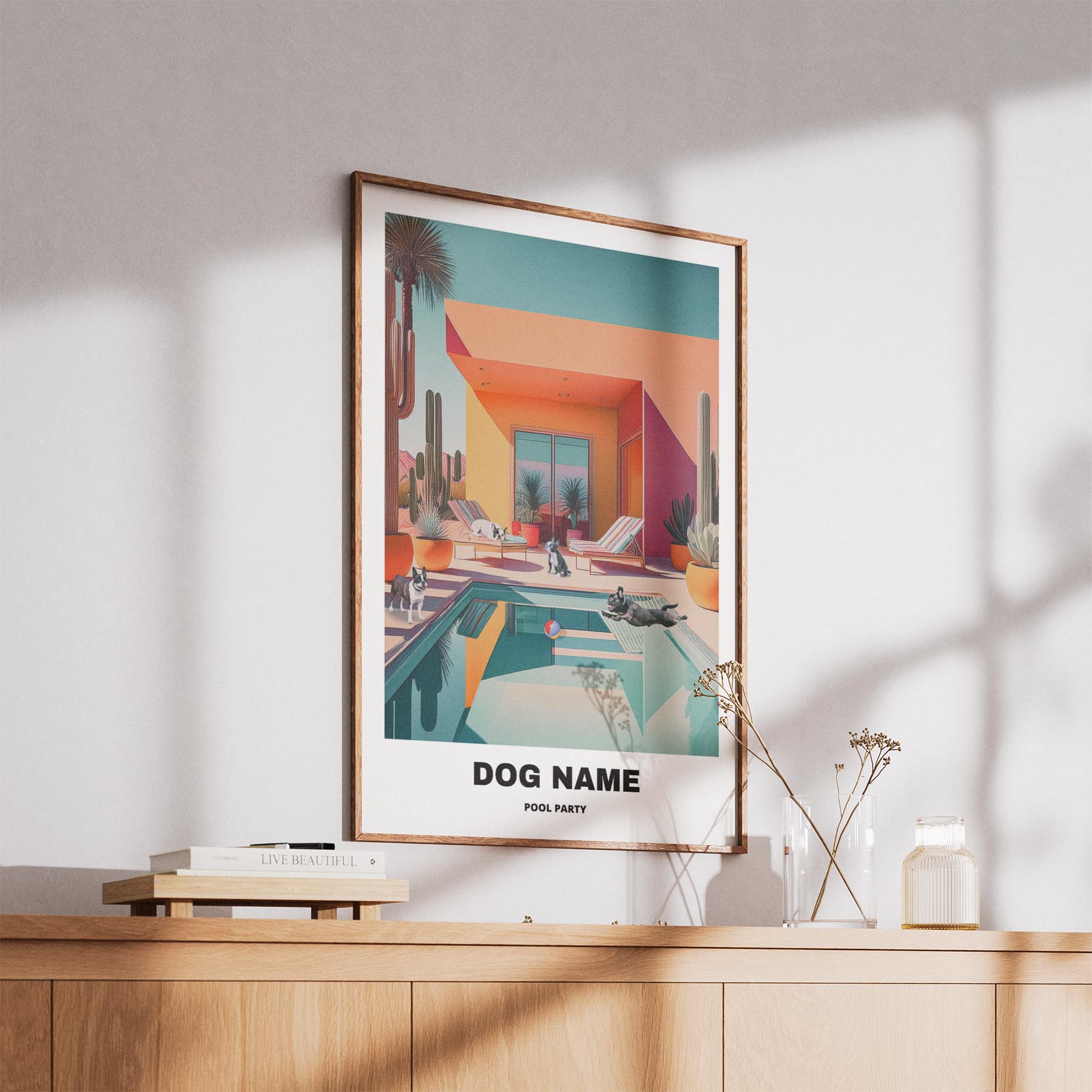 Boston Terrier Custom Pool Party WITH TEXT image 5