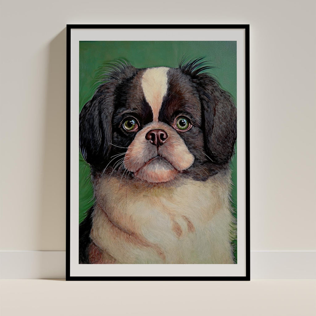 Japanese Chin Green Painted Series image 0