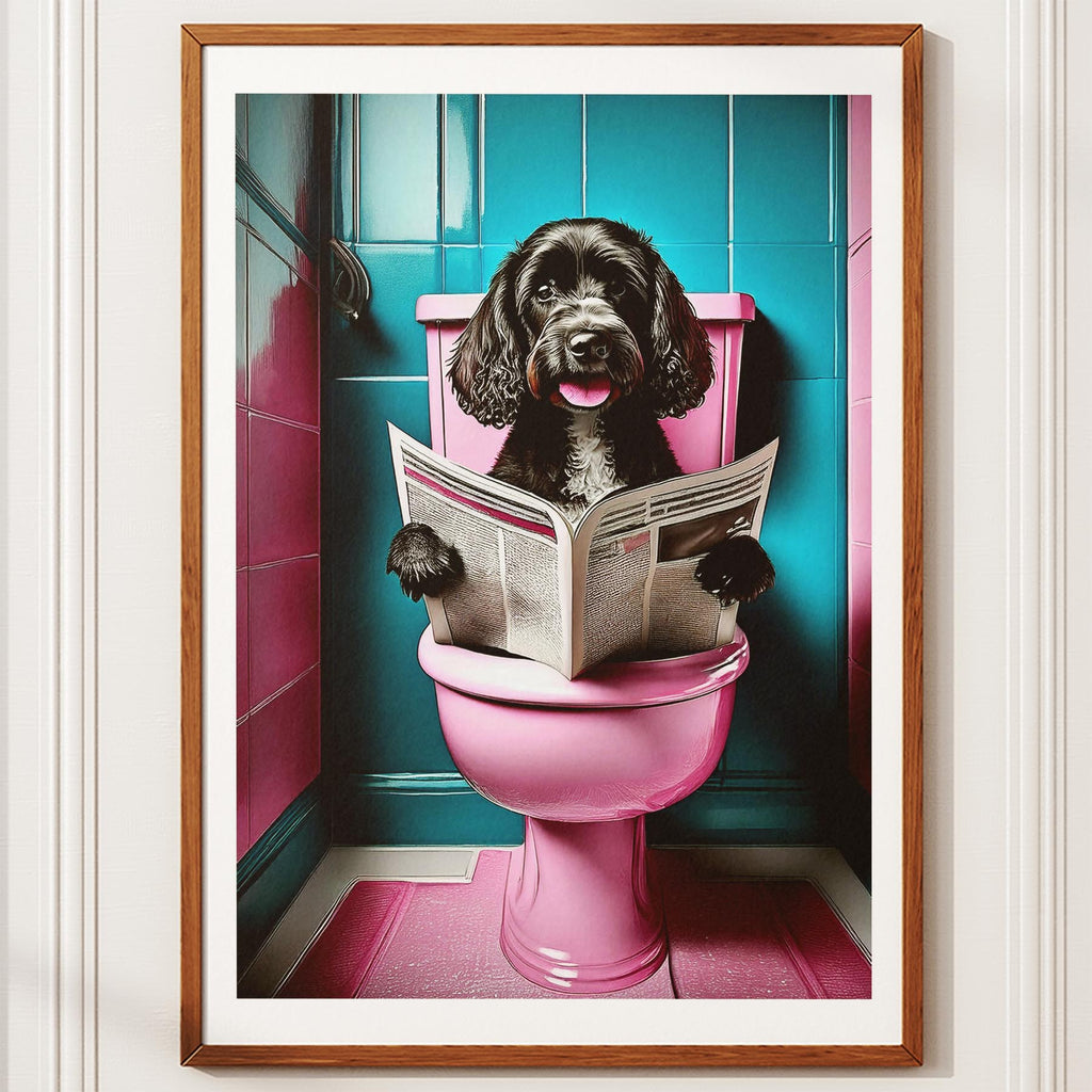 Cavoodle Toilet Dogs PInk and Turquise image 10