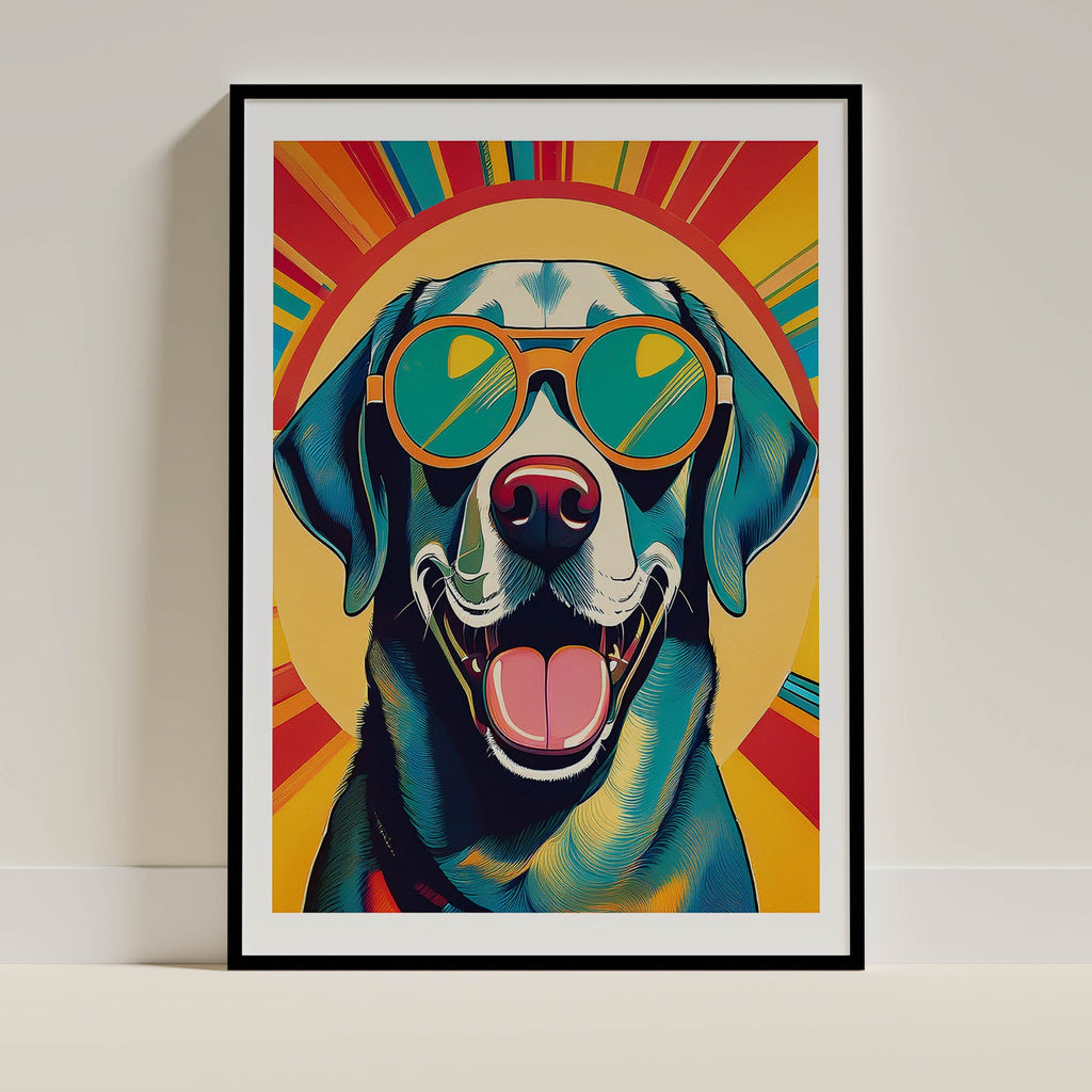 Labrador Dog In Colourful Sunnies 12 image 0