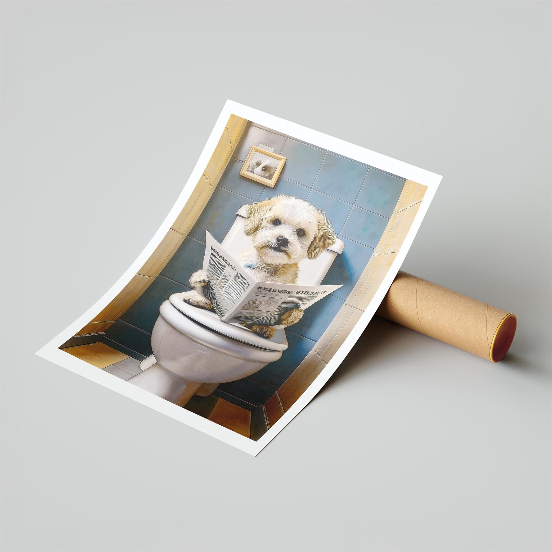 Maltese Toilet Humour Dog Series image 6