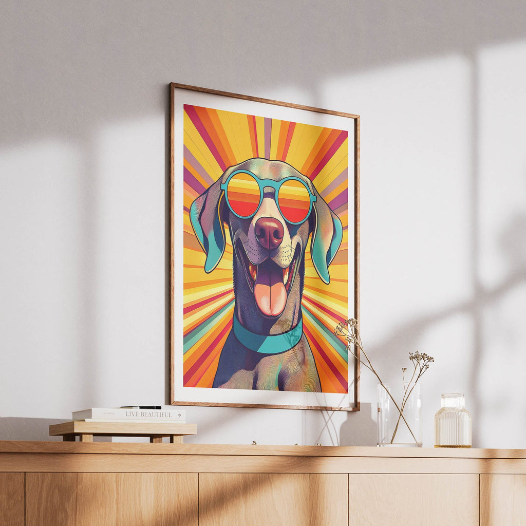 Weimaraner In Colourful Sunnies 1 image 6