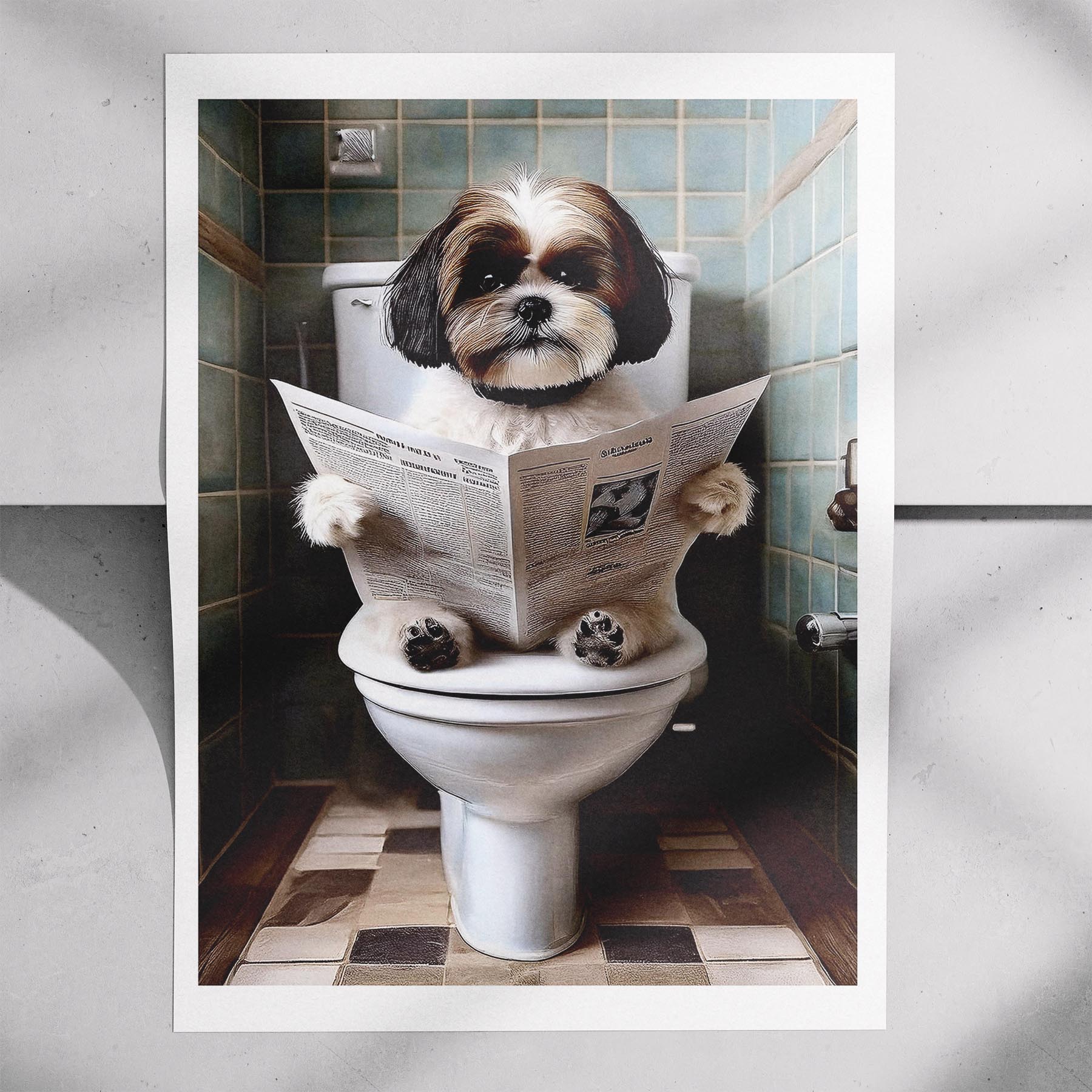 Shih Tzu Toilet Humour Dog Series 1 image 7