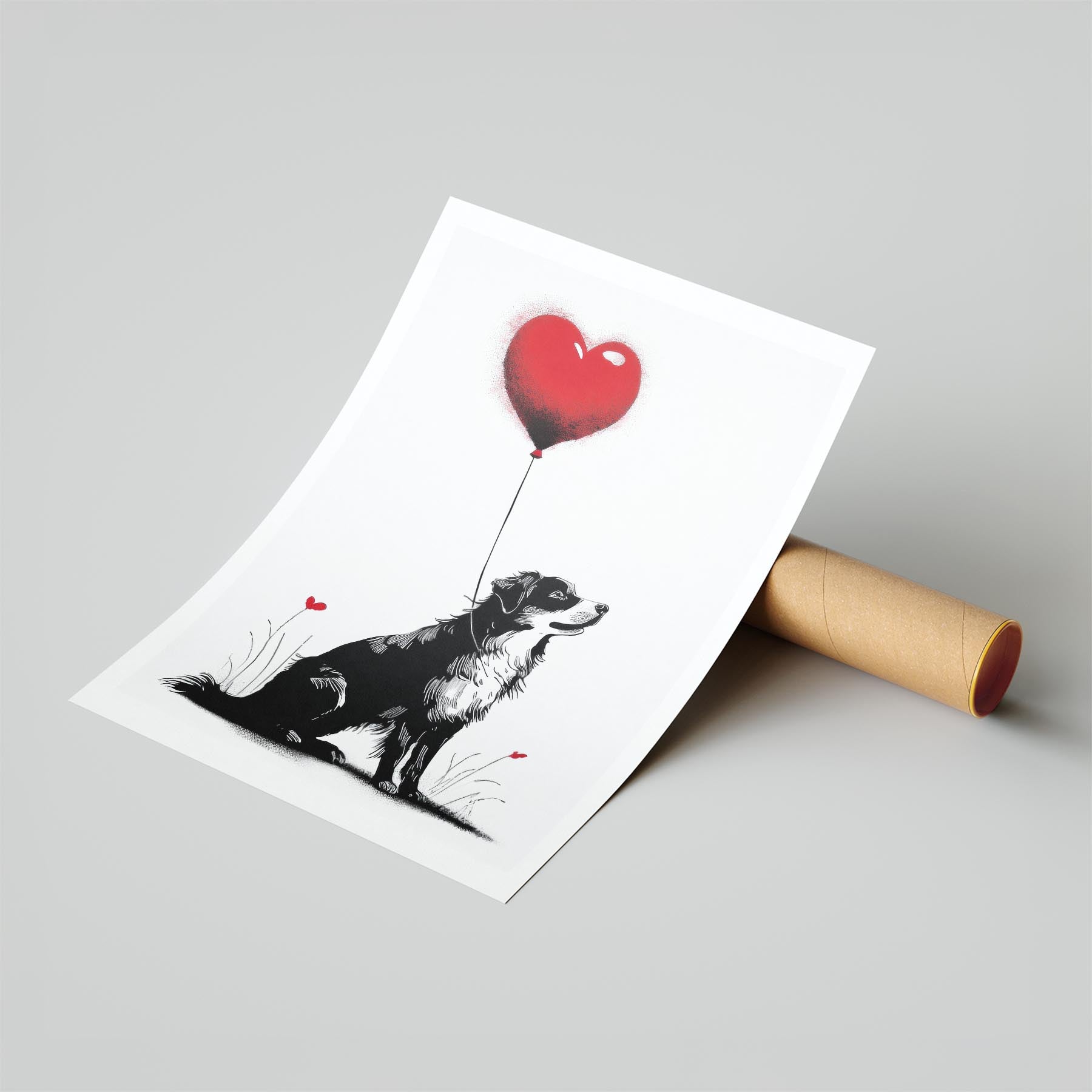 Australian Shepherd DOGSY Series inspired by the Art of Banksy image 6