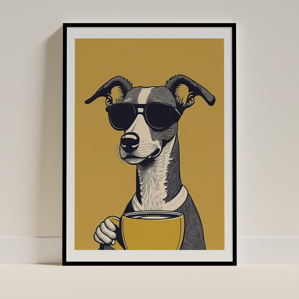Whippet Chillin Coffee Dog image 0