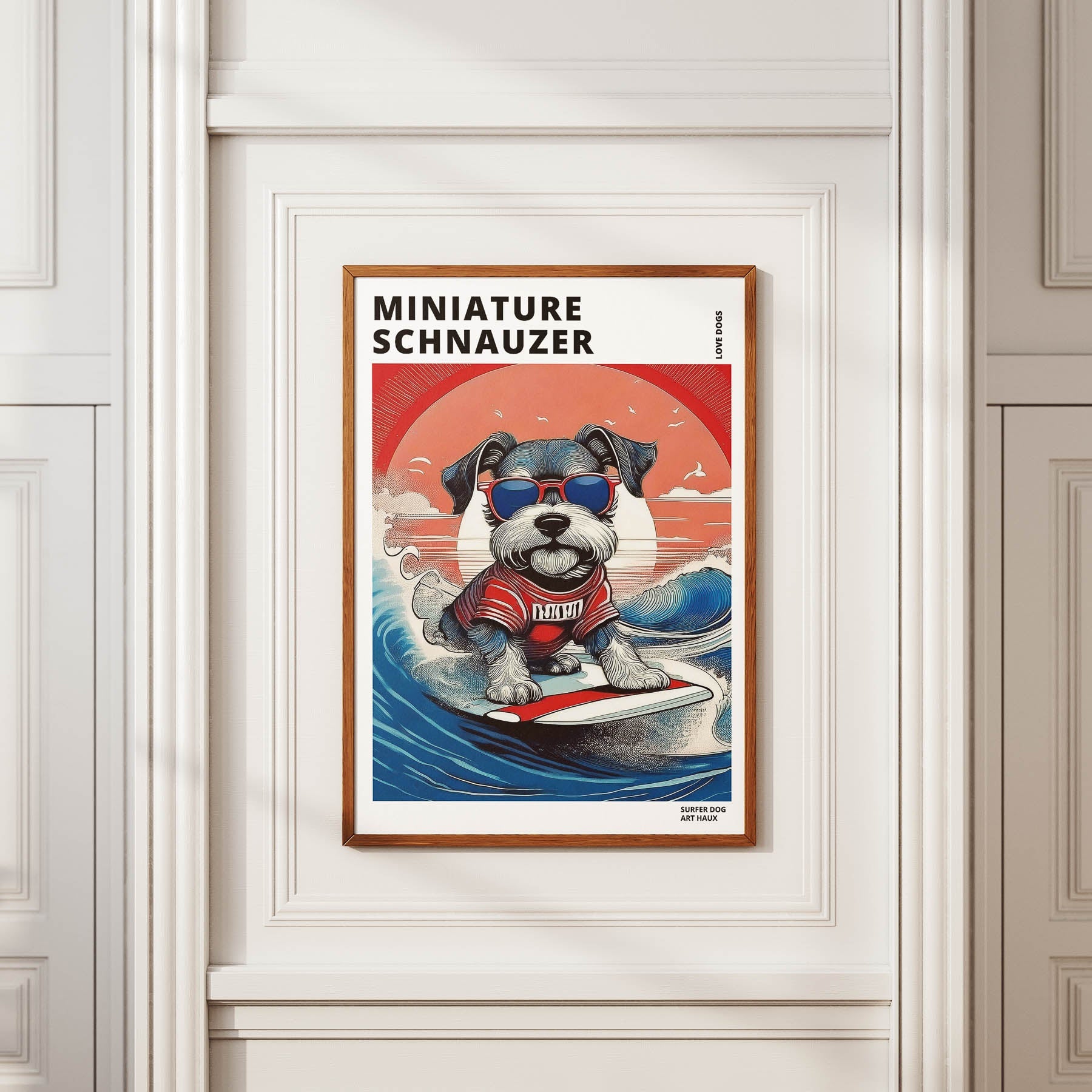 Miniature Schnauzer Hokosai Surfer Dogs 2 image 2