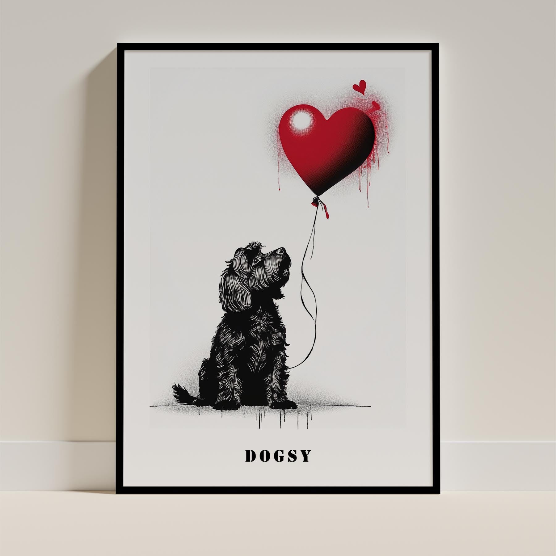 Australian Silky Terrier DOGSY Series inspired by the Art of Banksy with text Do image 11