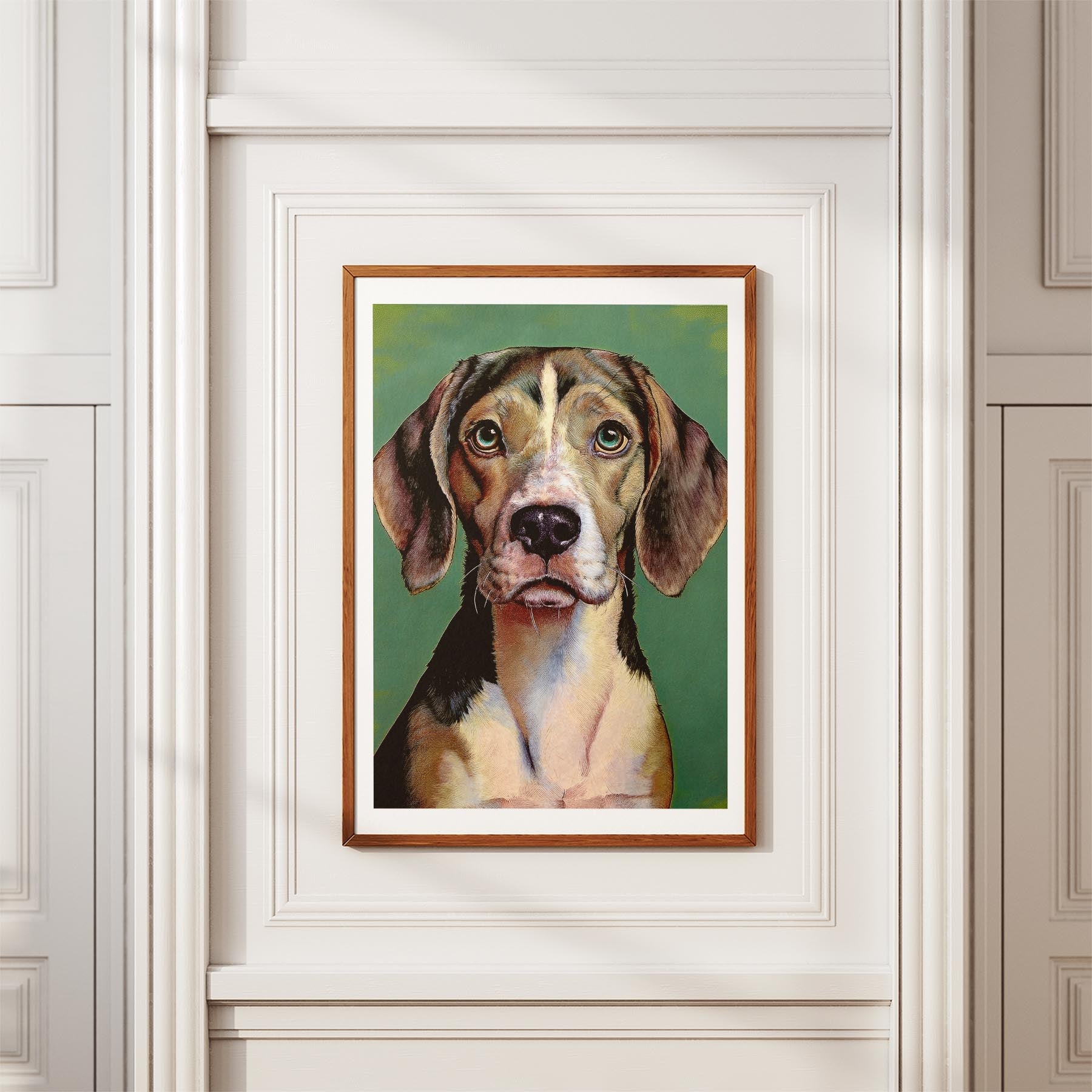 Beagle Green Painted Series image 3