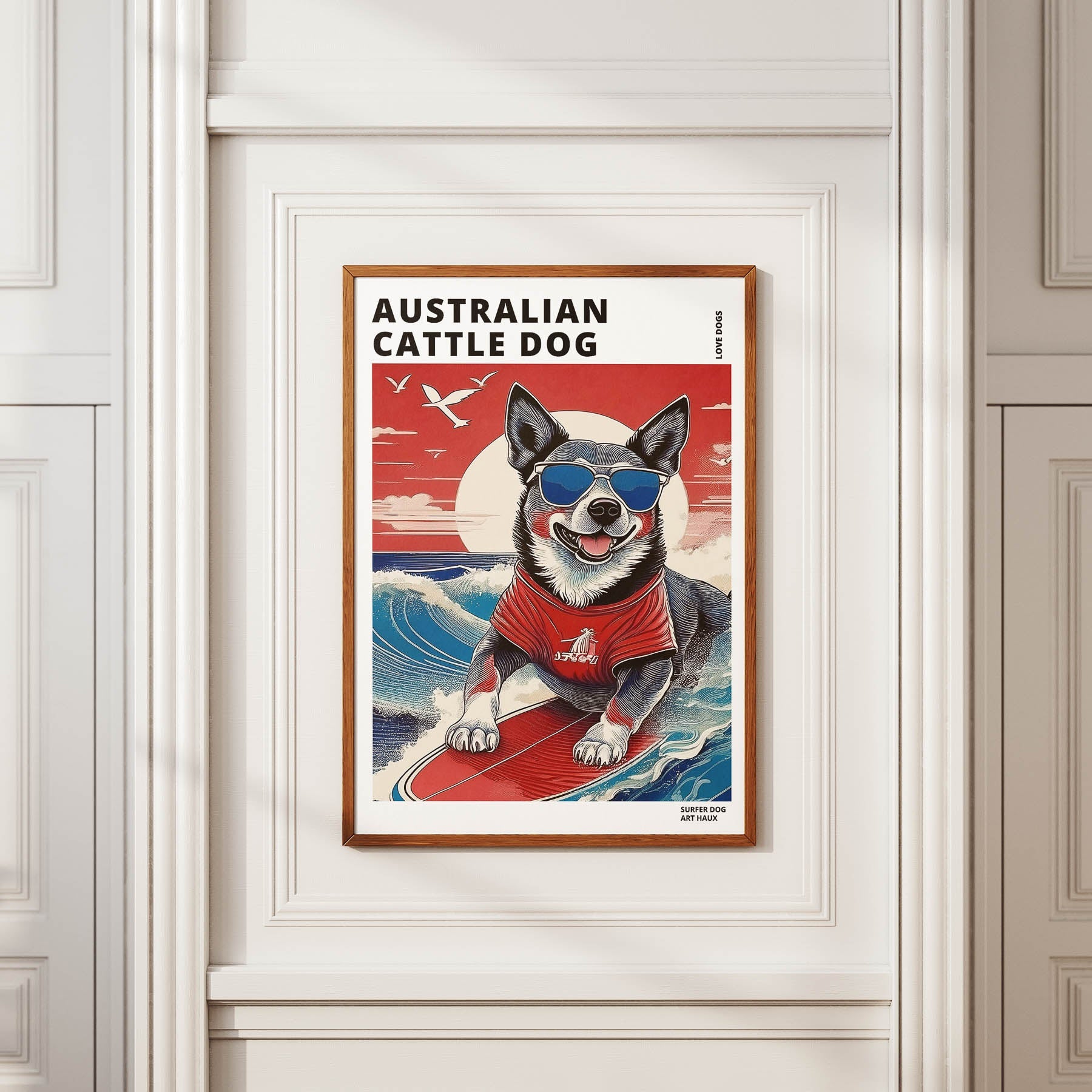 Australian Cattledog Hokosai Surfer Dogs 1 image 2